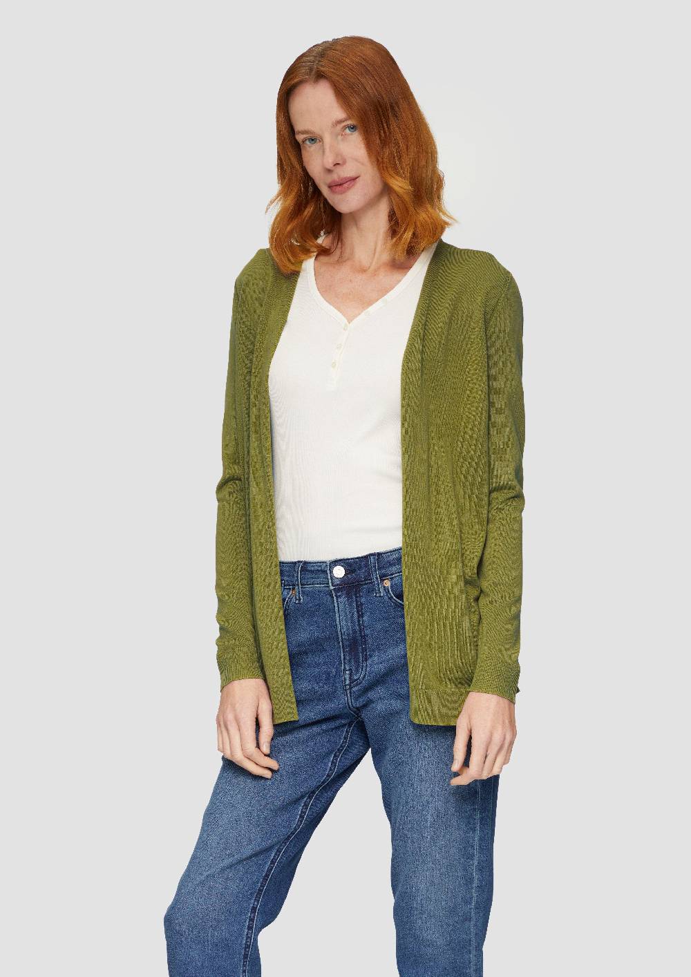 s.Oliver Cardigan aus Viskose-Baumwollmix Bis zu 60% Rabatt