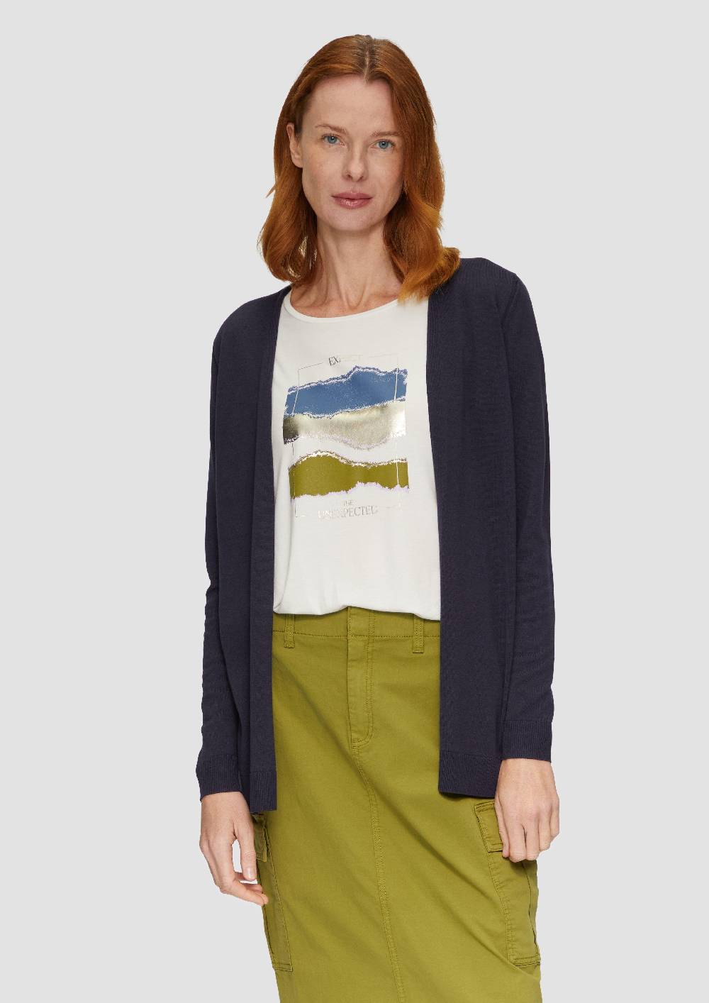 s.Oliver Cardigan aus Viskose-Baumwollmix Bis zu 65% Rabatt