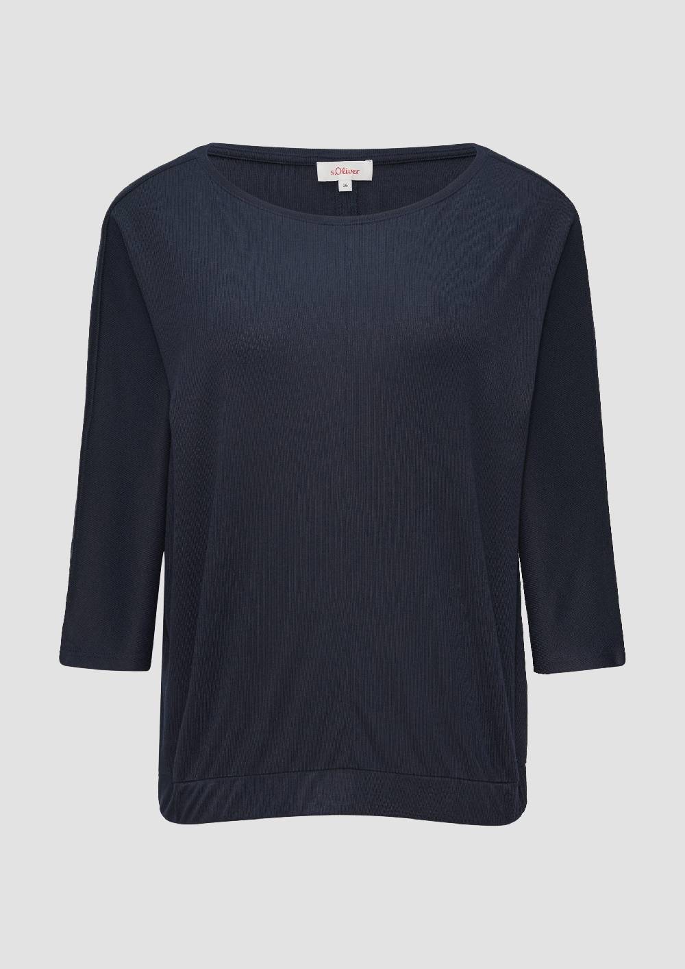 s.Oliver O-Shape-Shirt mit Fledermausarm Vierteljährliche Förderung