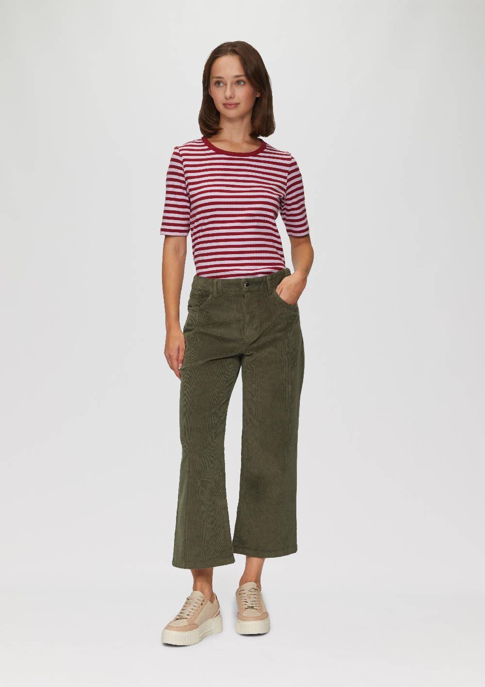 s.Oliver Elastische Culotte aus Cord Discount Store für neue Produkte
