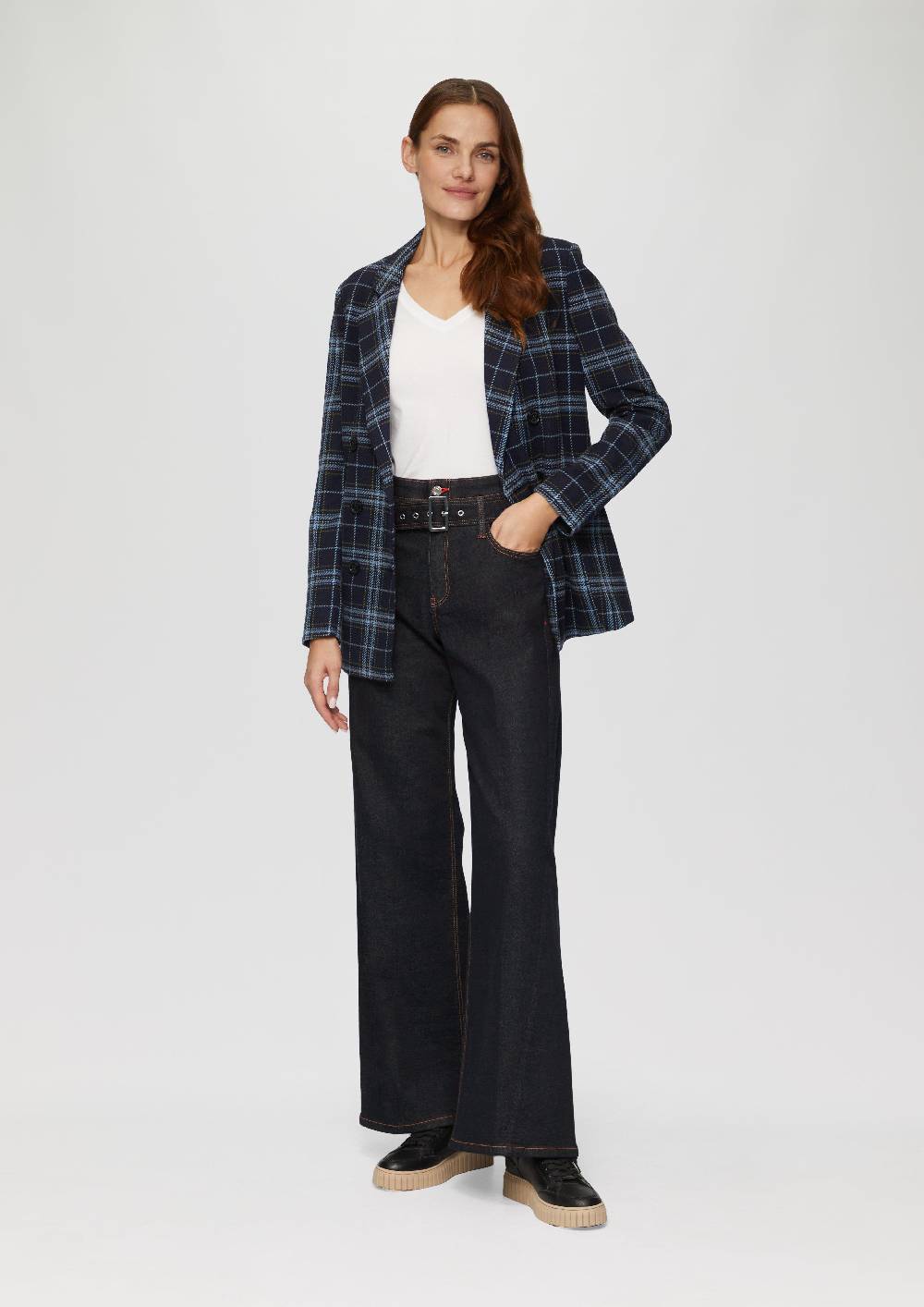 s.Oliver Jeans Suri/Regular Fit/High Rise/Wide Leg / mit Textilgürtel Super Rabatt