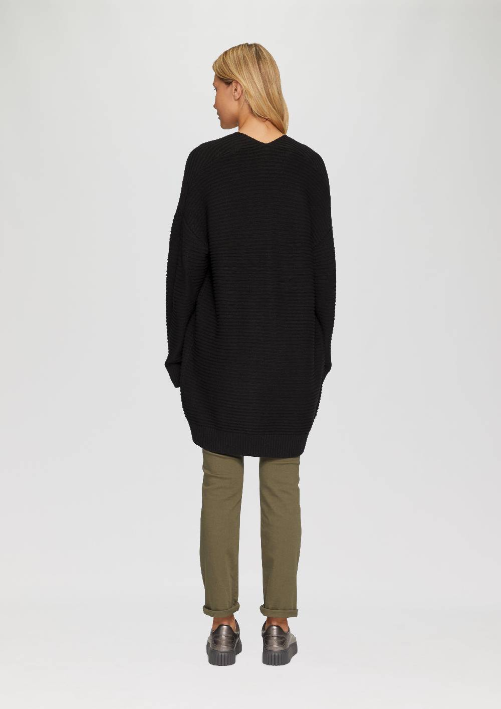 s.Oliver Strickjacke im Oversize-Look mit Ottoman-Struktur Outlet