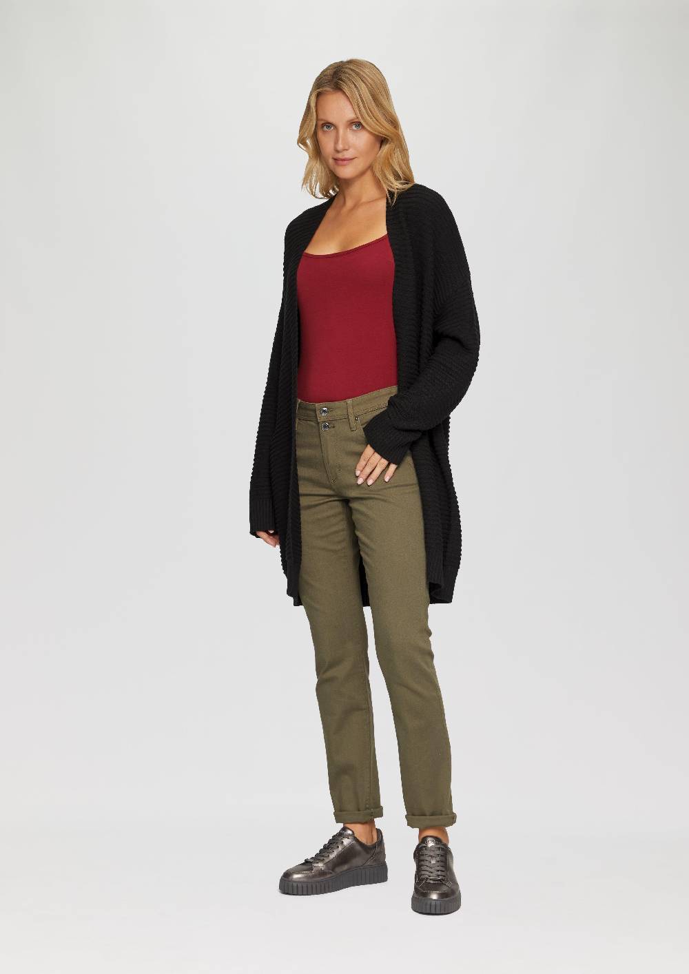 s.Oliver Strickjacke im Oversize-Look mit Ottoman-Struktur Outlet