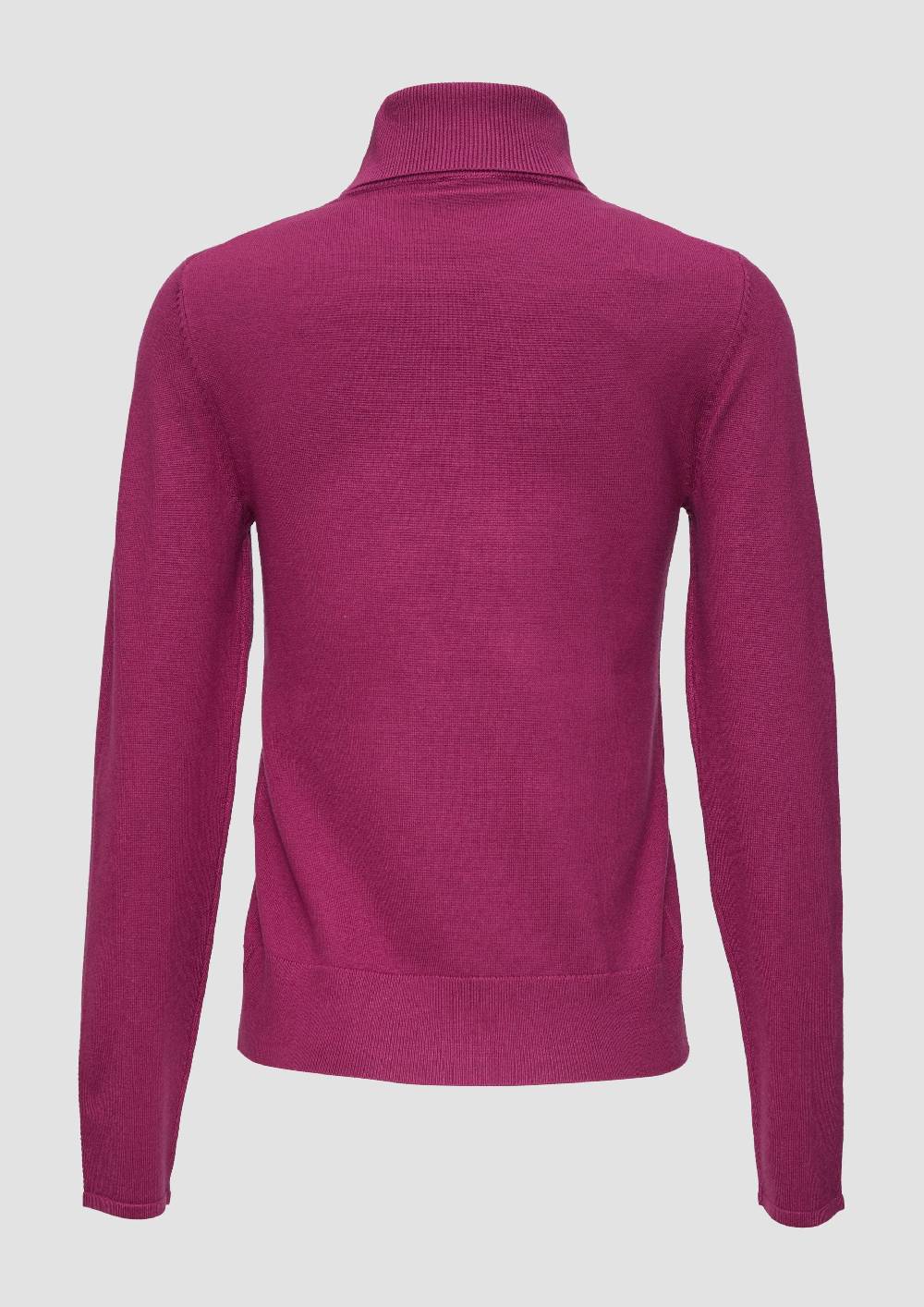 s.Oliver Feiner Rollkragenpullover aus Viskosemix Auslauf