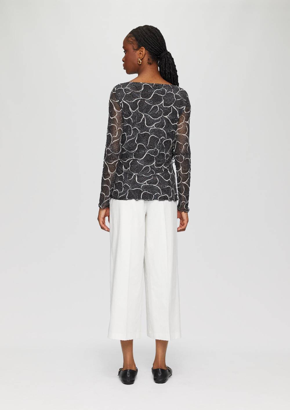 s.Oliver Mesh-Shirt mit U-Boot-Ausschnitt Angebote