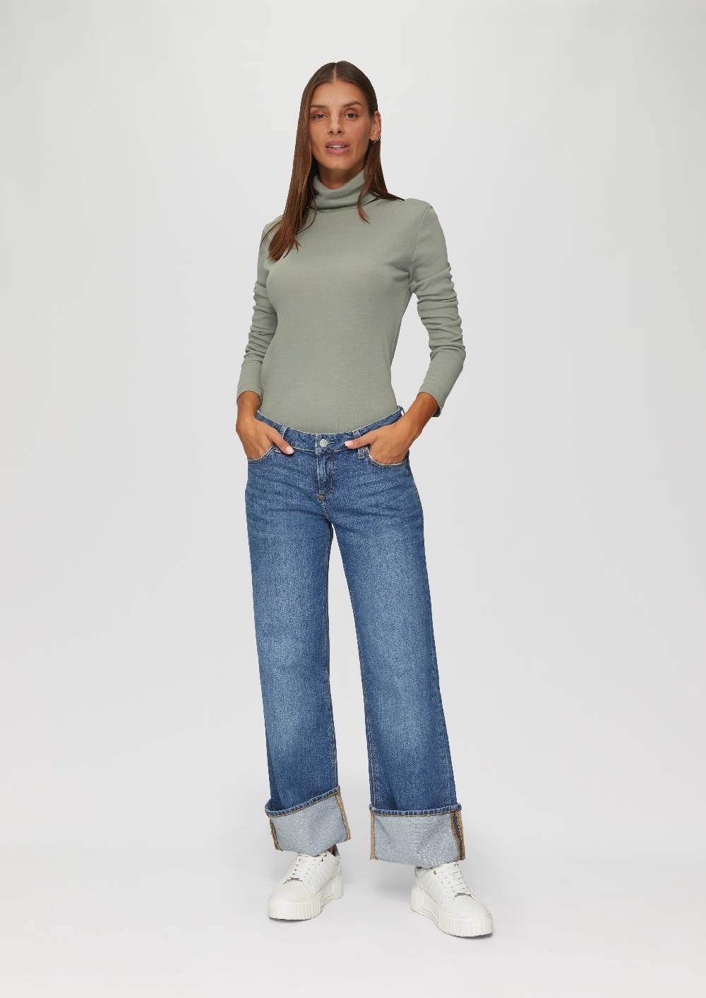 s.Oliver Langarmshirt mit Rollkragen Schlussverkauf
