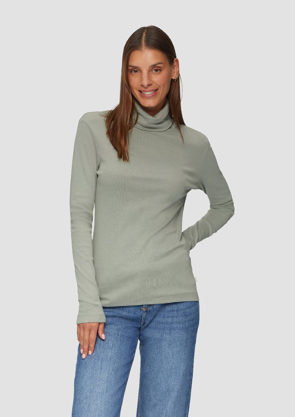s.Oliver Langarmshirt mit Rollkragen Schlussverkauf