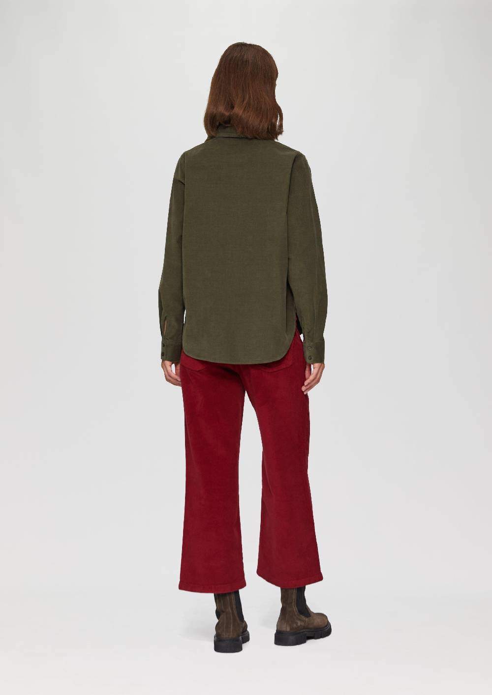 s.Oliver Cordbluse im Relaxed Fit mit Naht-Details Großer Ausverkauf