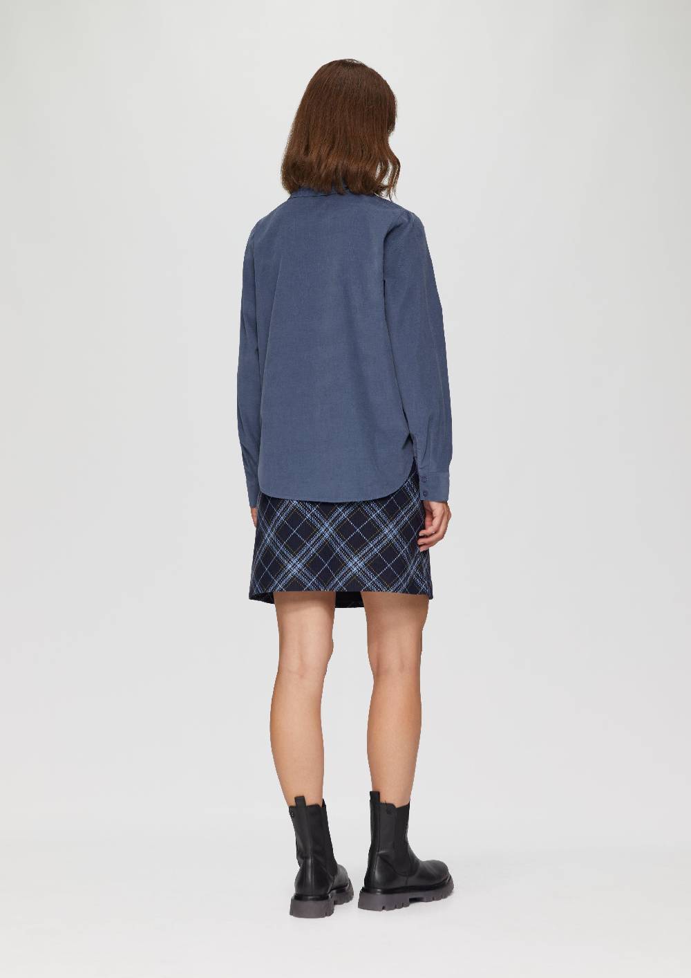 s.Oliver Cordbluse im Relaxed Fit mit Naht-Details Flash Sale