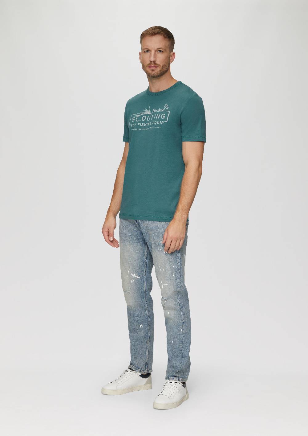 s.Oliver Baumwollshirt mit Frontprint Blitzangebot