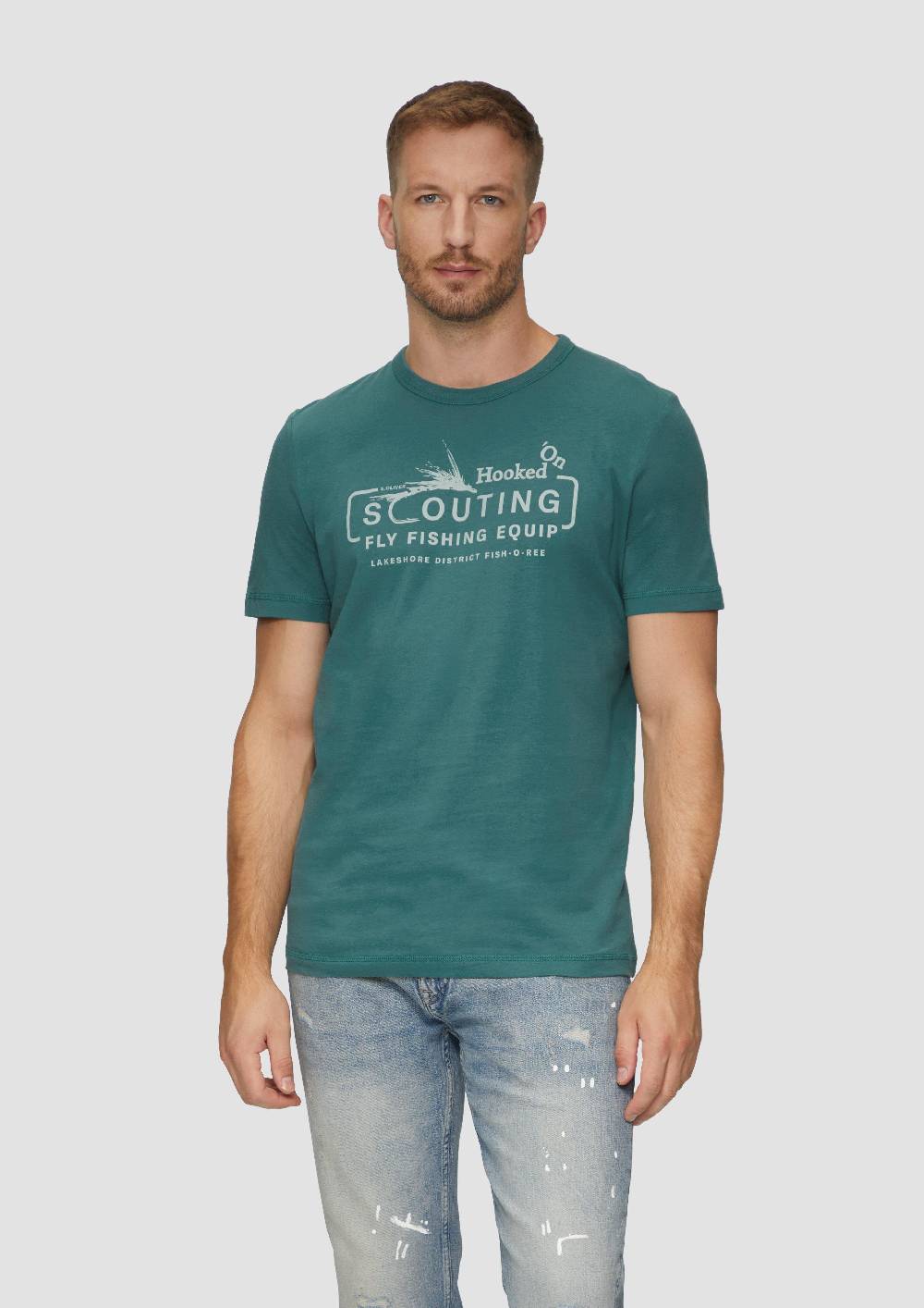 s.Oliver Baumwollshirt mit Frontprint Blitzangebot
