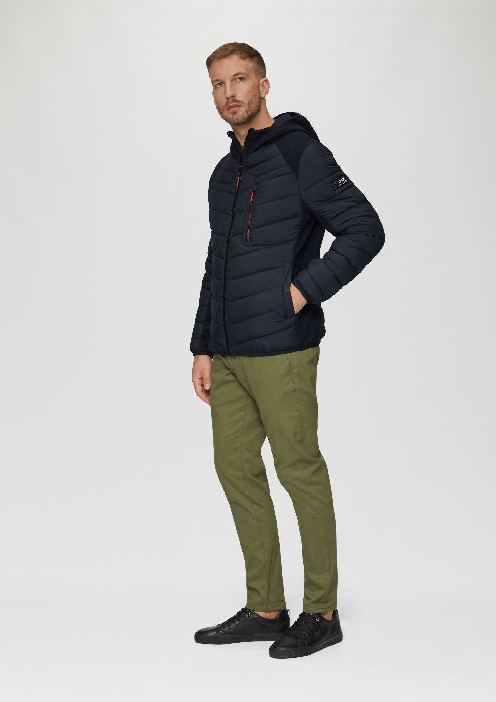 s.Oliver Pufferjacke im Fabricmix mit Kontrast-Details Neuheiten