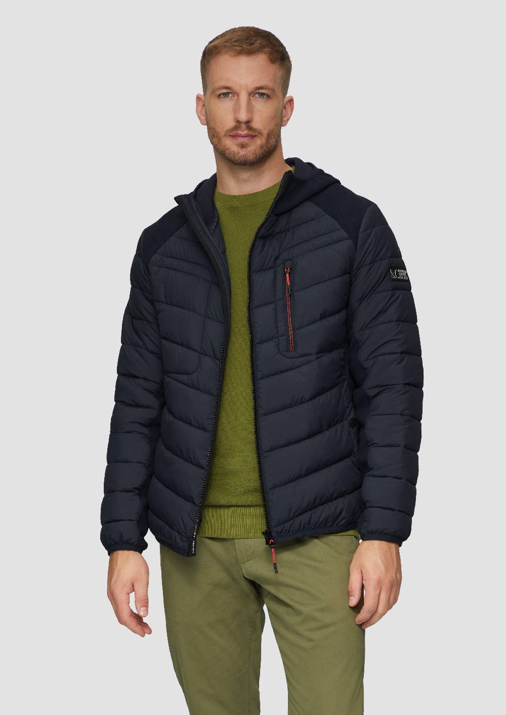 s.Oliver Pufferjacke im Fabricmix mit Kontrast-Details Neuheiten