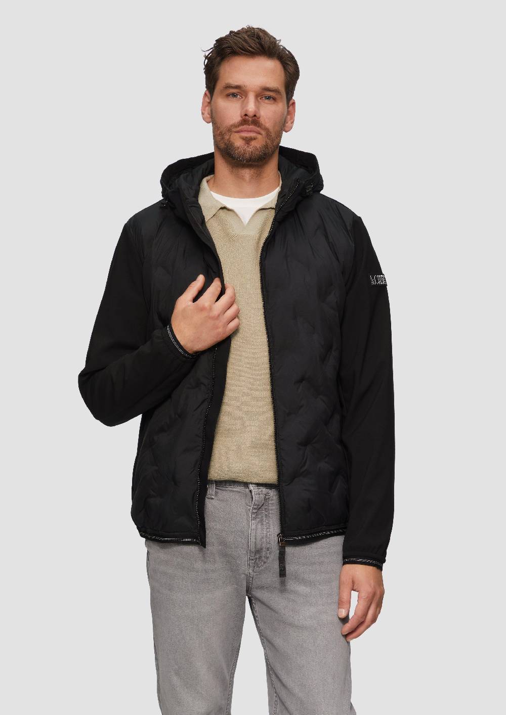 s.Oliver Leichte Steppjacke im Fabricmix Letzte 3 Tage