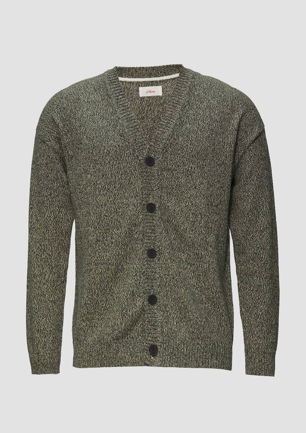 s.Oliver Strickcardigan mit V-Ausschnitt in Bicolor-Optik Bis zu 60% Rabatt