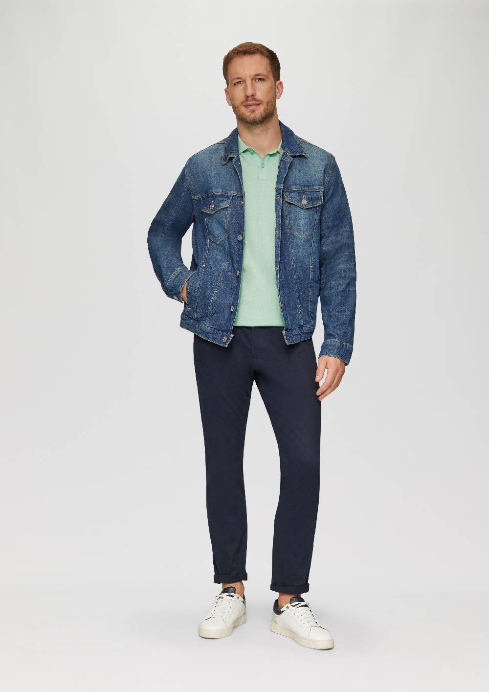 s.Oliver Poloshirt aus Baumwollpiqué Sonderangebot der Fabrik