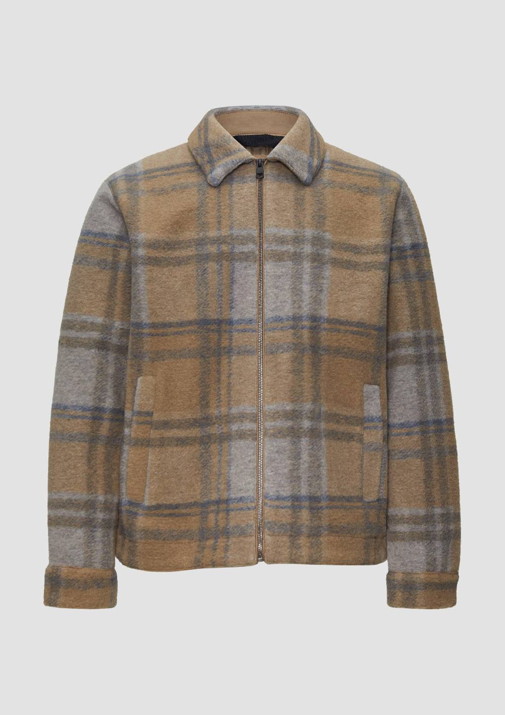 s.Oliver Karierte Hemdjacke aus Wollmix Nur noch ein Tag übrig