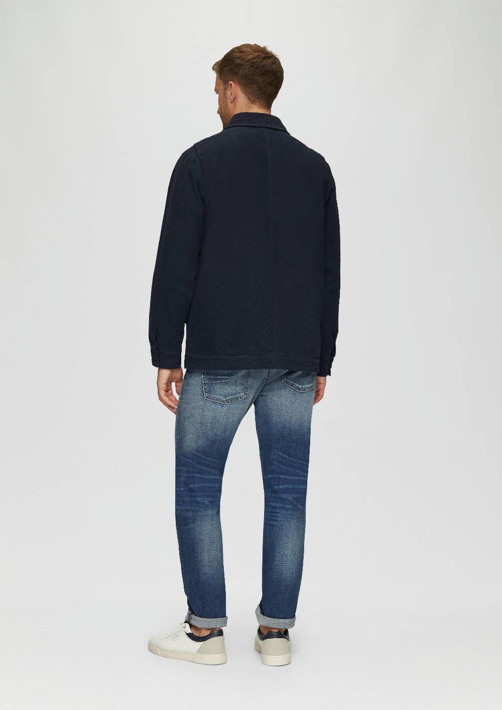 s.Oliver Canvas-Jacke mit Cordkragen Riesige Rabatte