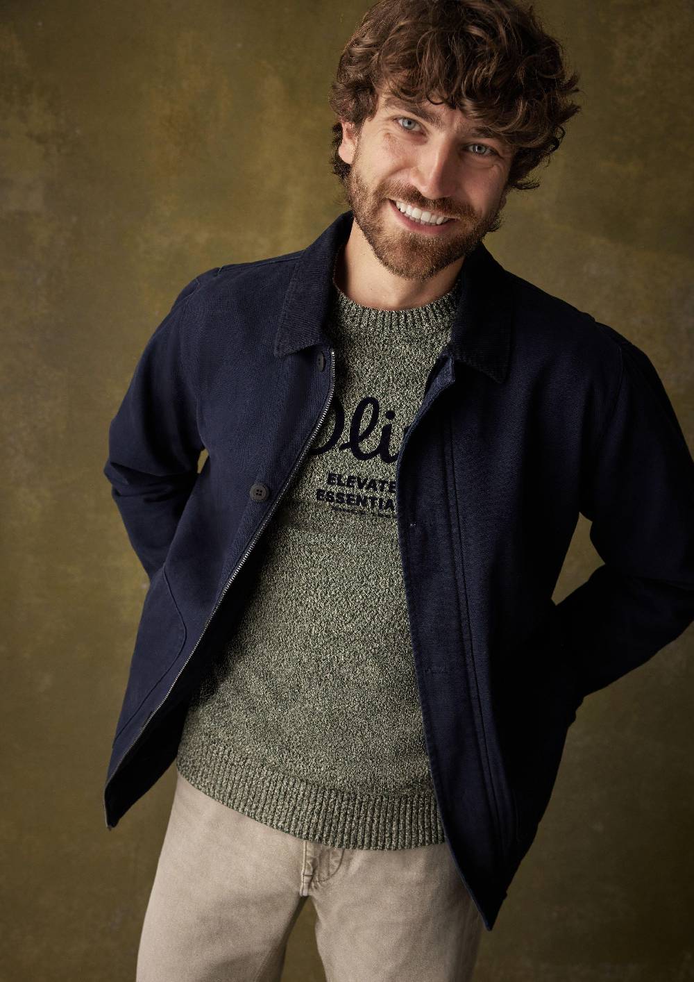 s.Oliver Canvas-Jacke mit Cordkragen Riesige Rabatte