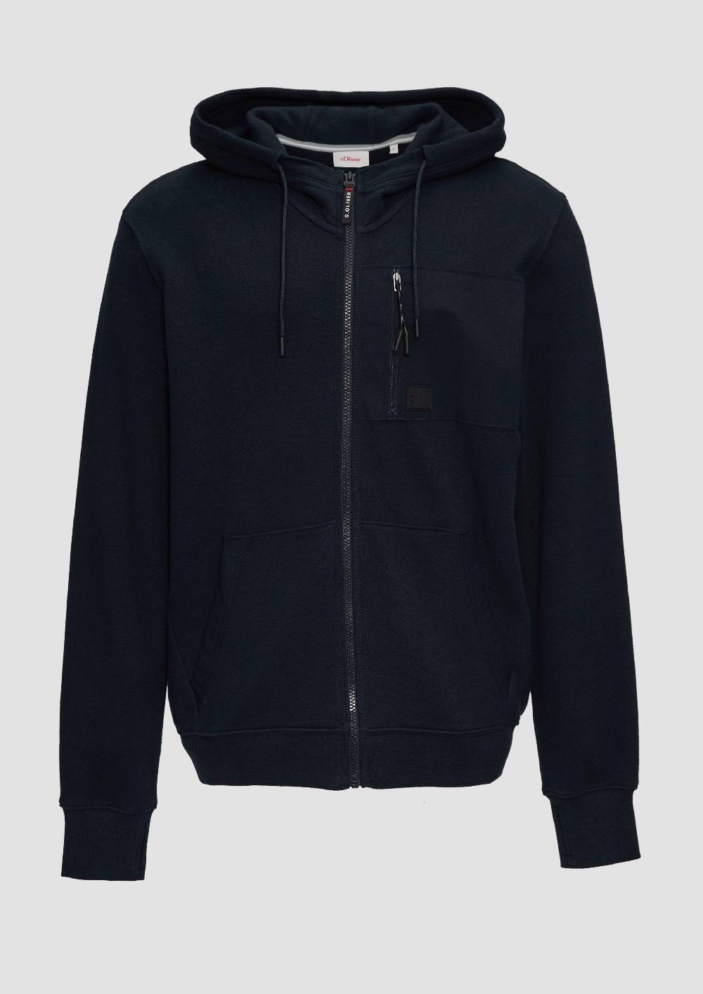 s.Oliver Weiche Sweatshirt-Jacke mit Kapuze Clearance-Verkauf