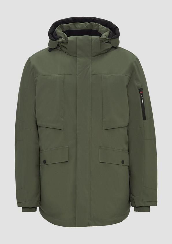 s.Oliver Wasserabweisender Parka mit abnehmbarer Kapuze und weichem Griff