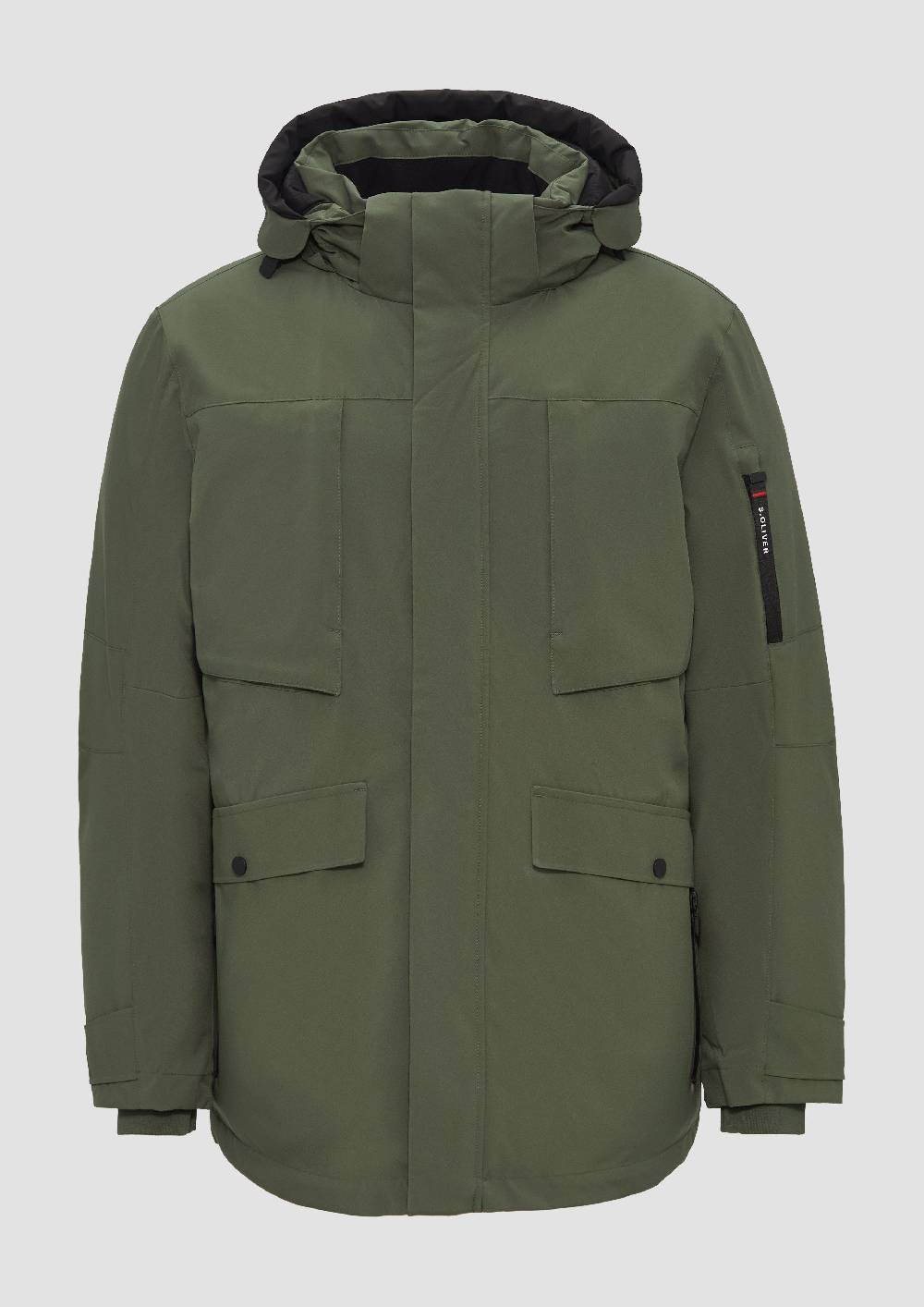 s.Oliver Wasserabweisender Parka mit abnehmbarer Kapuze und weichem Griff Outlet