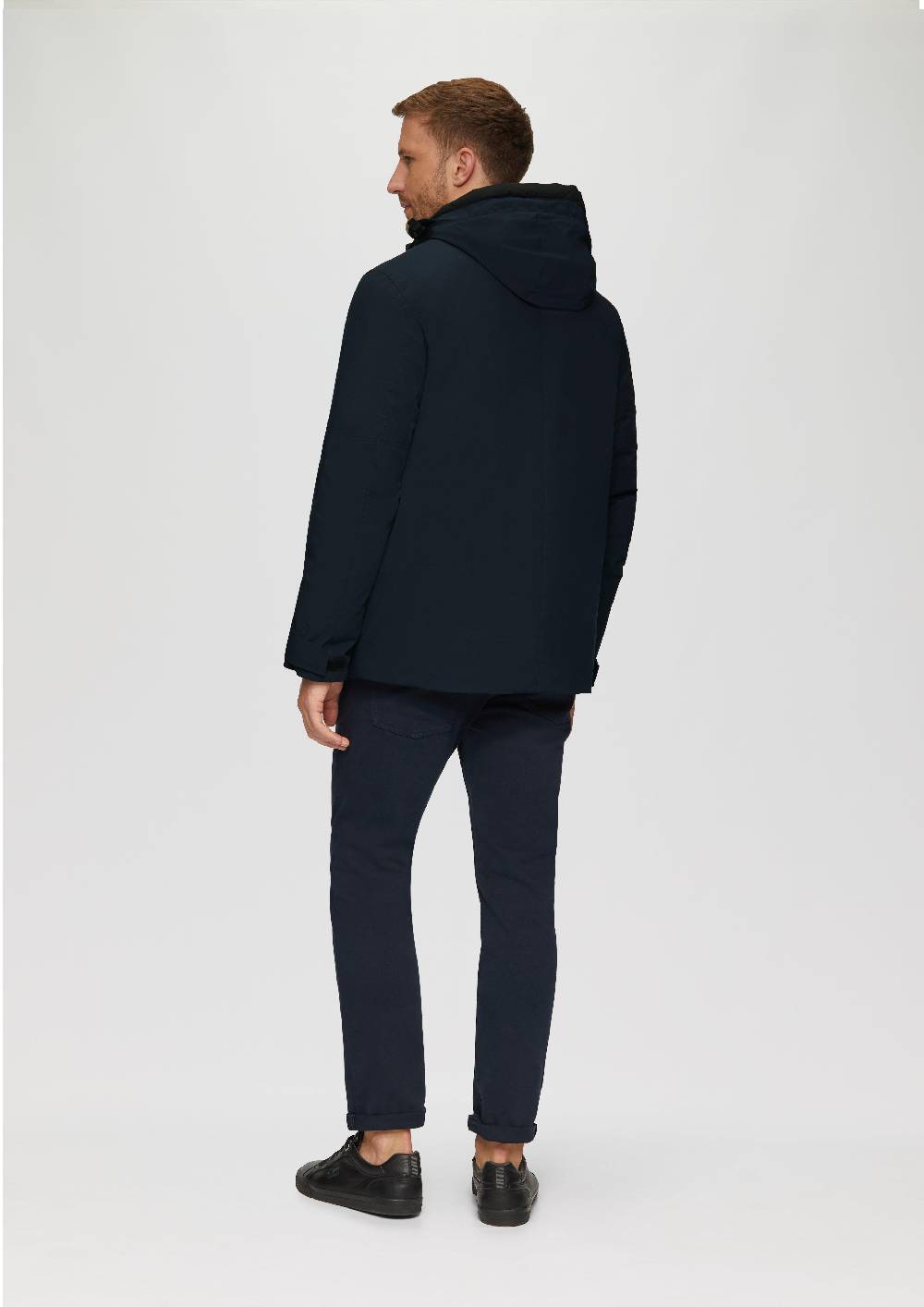 s.Oliver Wasserabweisende Jacke mit Kapuze und Zip-Details Verkauf