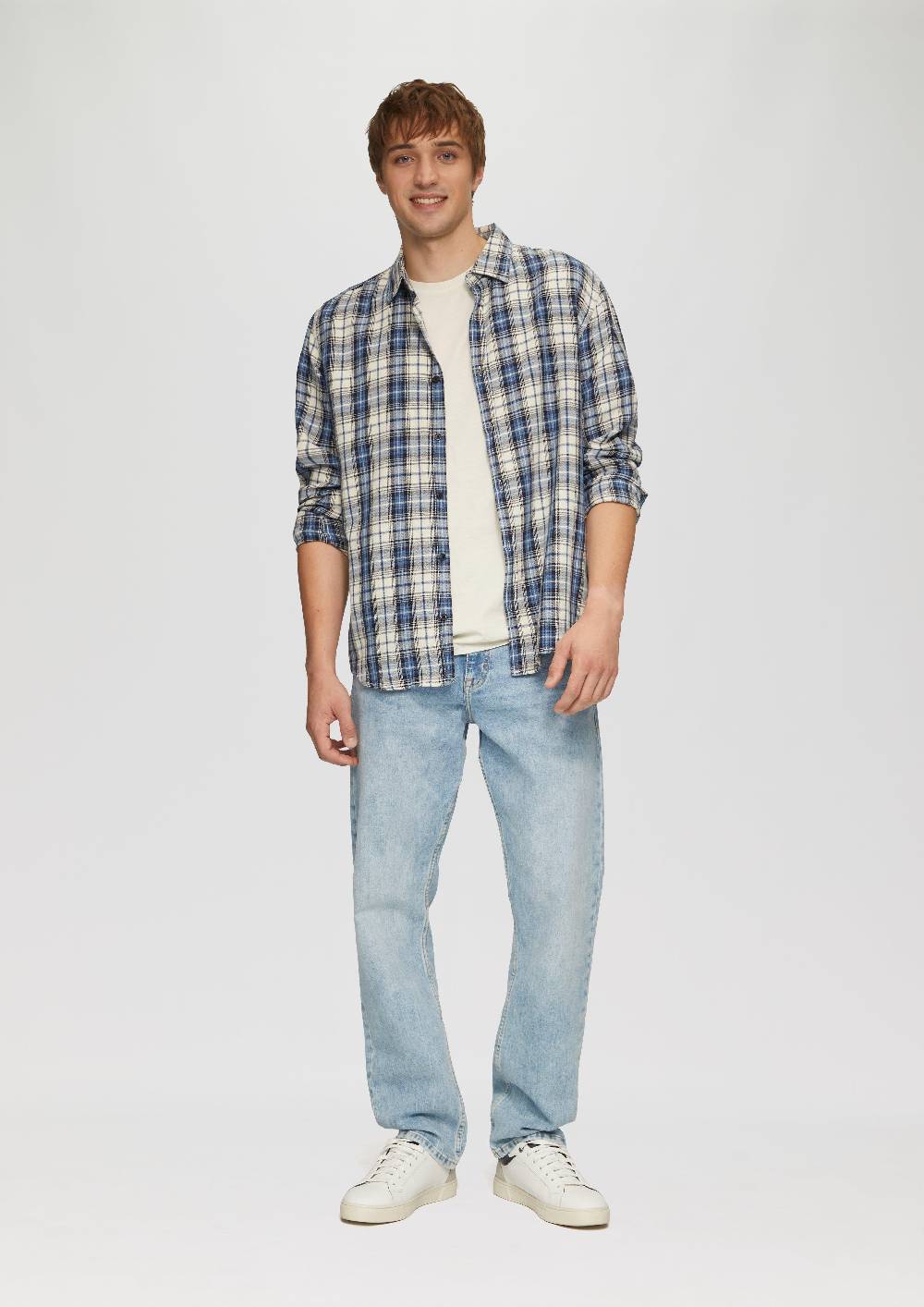 s.Oliver Gewaschenes T-Shirt mit Front- und Rückenprint Hotsell