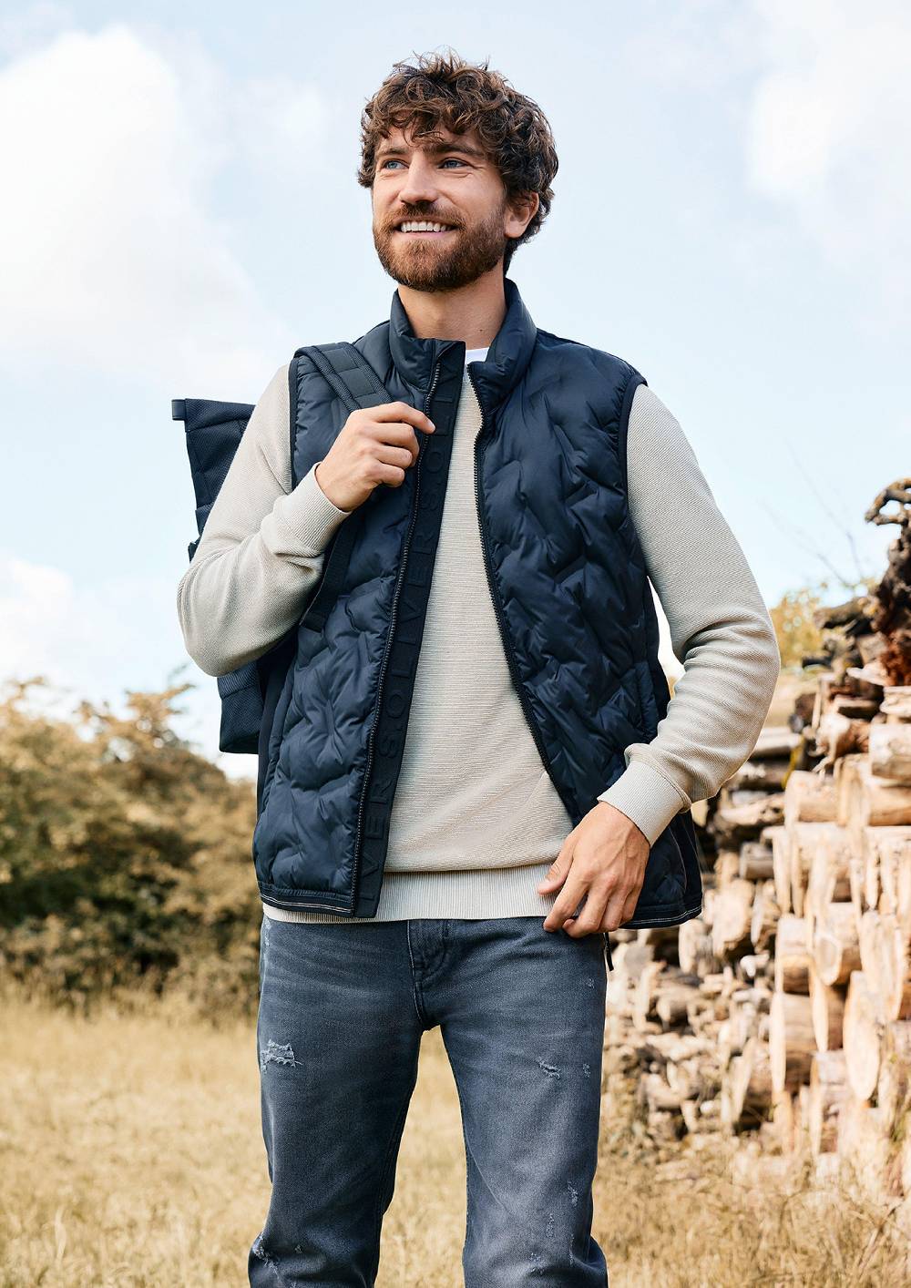 s.Oliver Outdoor-Weste im Fabricmix Blitzverkäufe