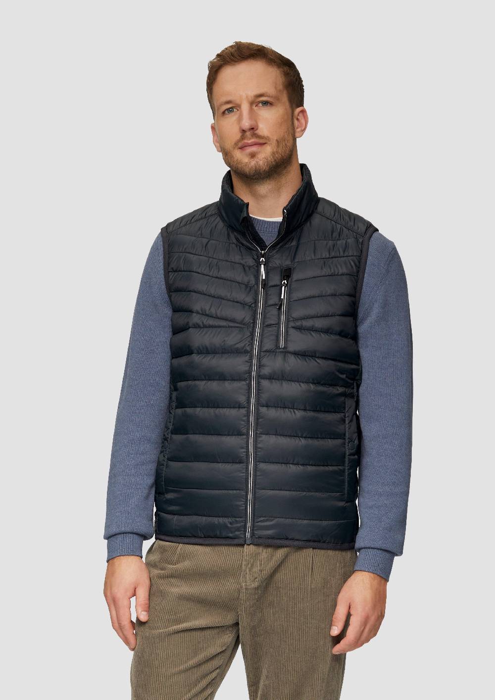 s.Oliver Leicht wattierte Steppweste aus recyceltem Polyester Fabrikpreis