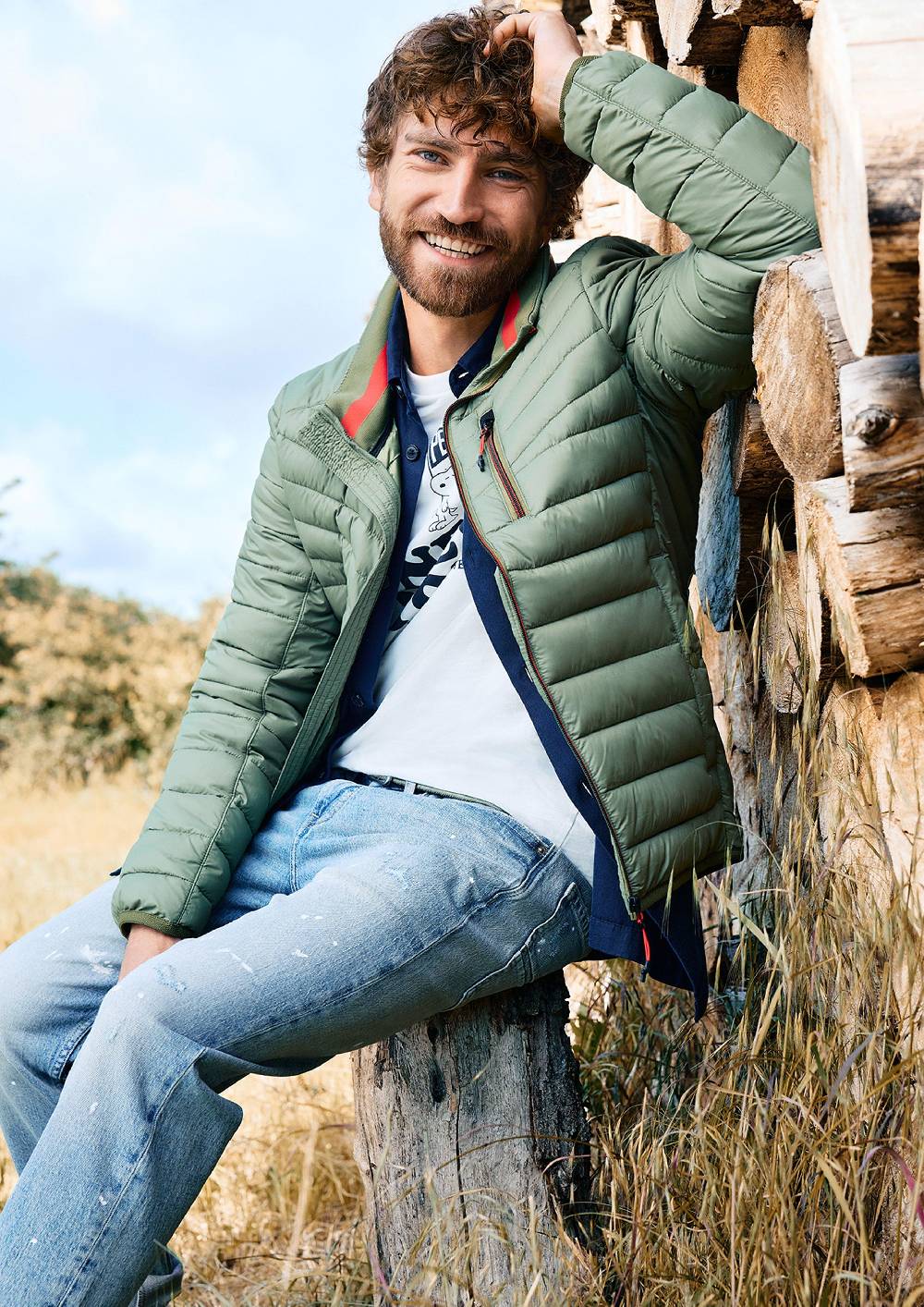 s.Oliver Leicht wattierte Steppjacke aus recyceltem Polyester Rabatt