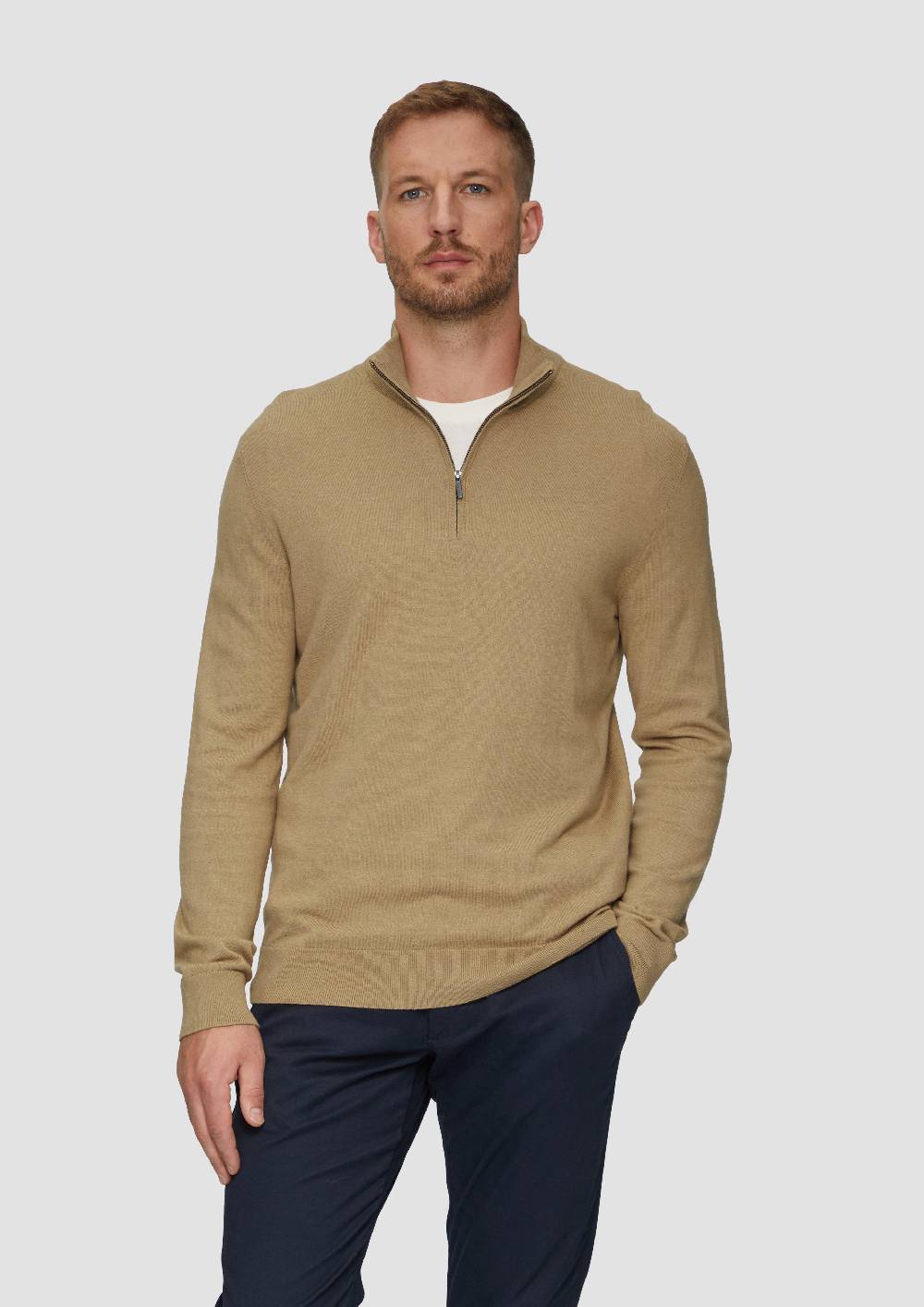 s.Oliver Strickpullover mit Stehkragen Flash Sale