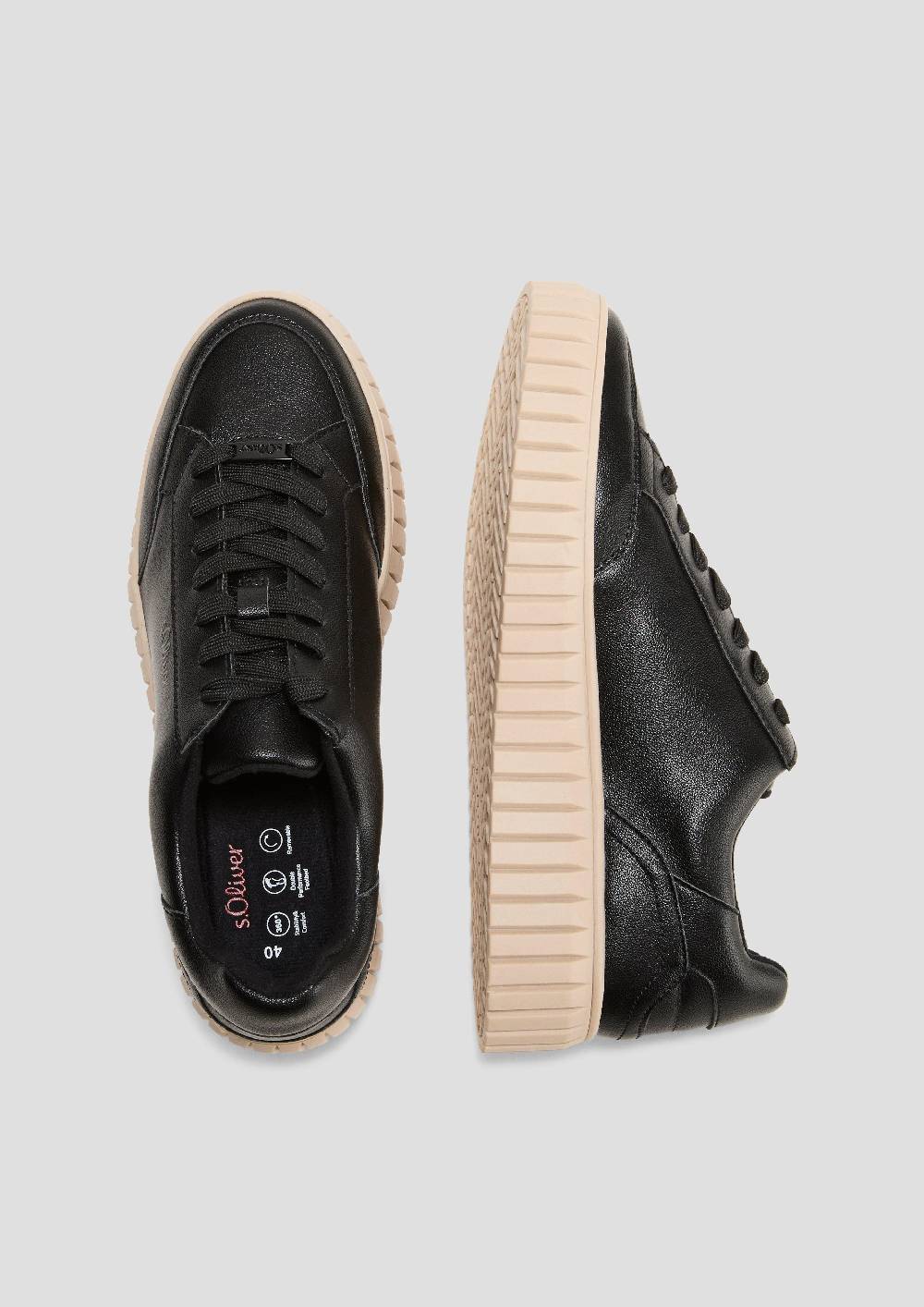 s.Oliver Schnürer in Leder-Optik Zeitlich begrenztes Angebot