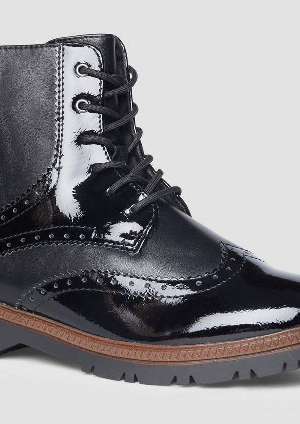 s.Oliver Stiefel mit Schnürung und Reißverschluss