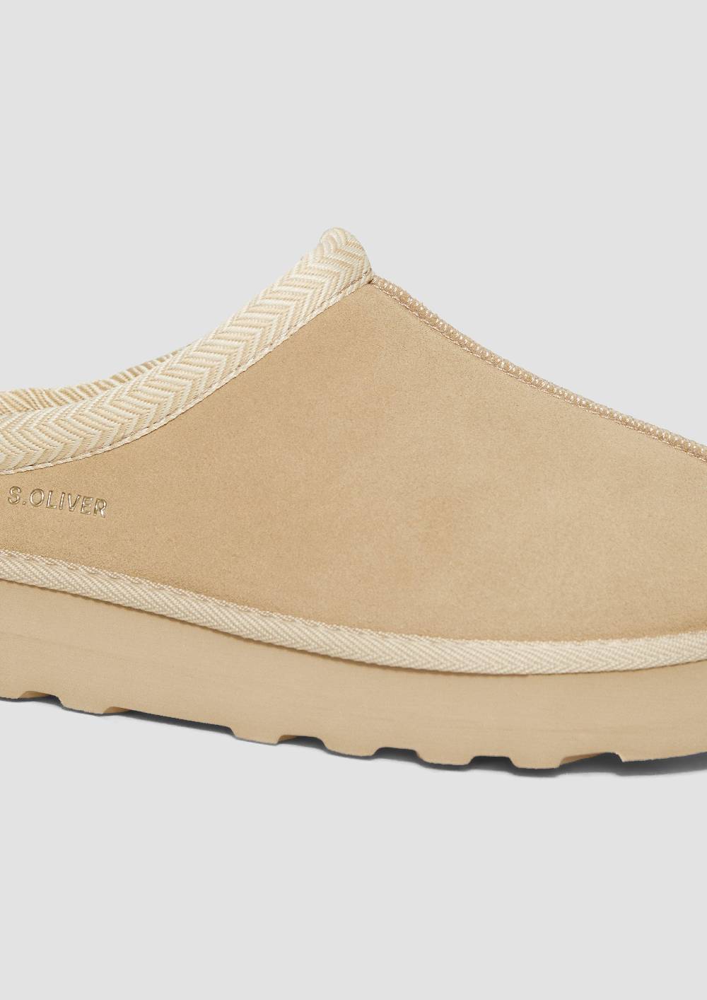 s.Oliver Pantoletten aus Leder Tiefpreis