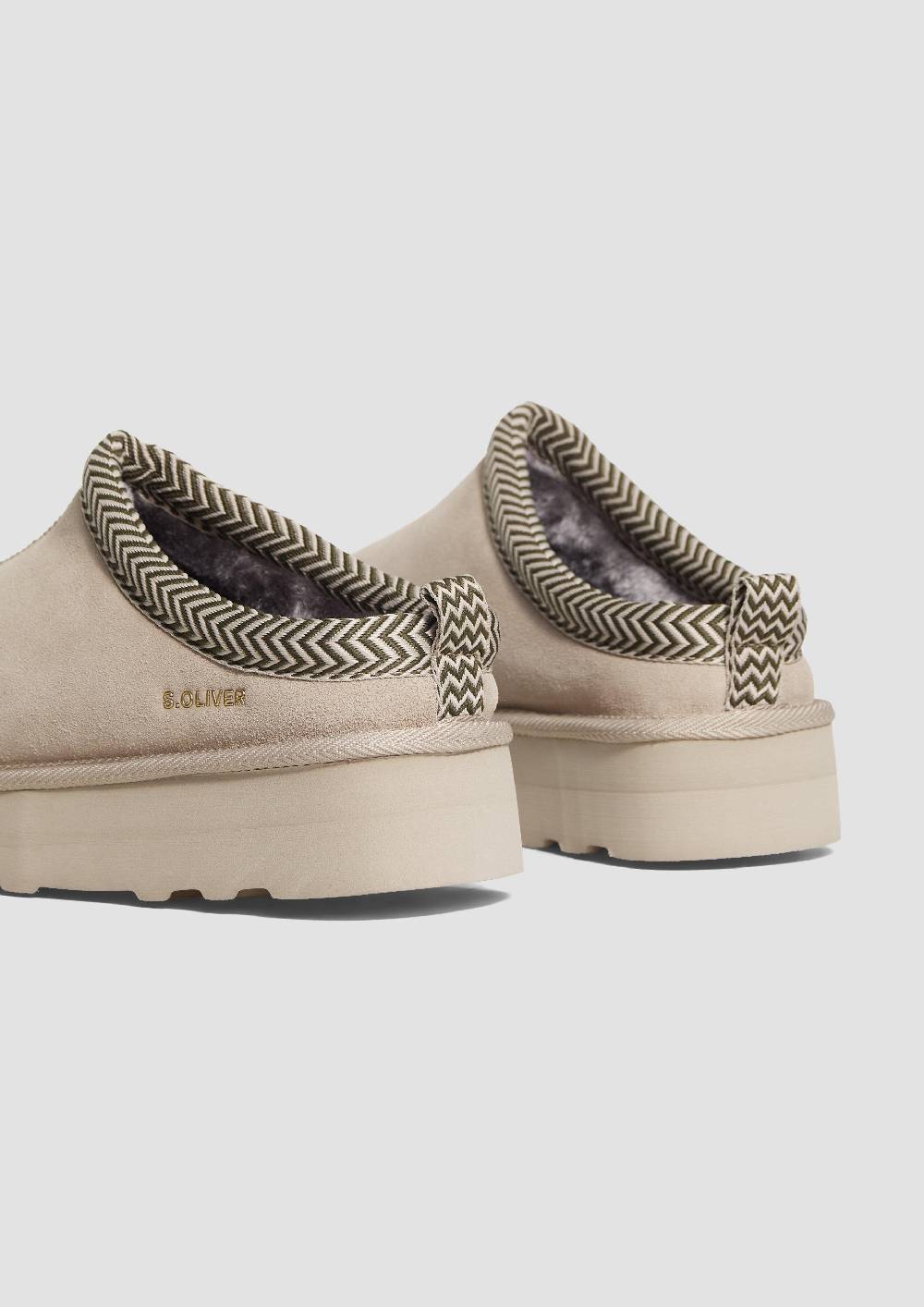 s.Oliver Pantoletten aus Leder Super Sparpreis