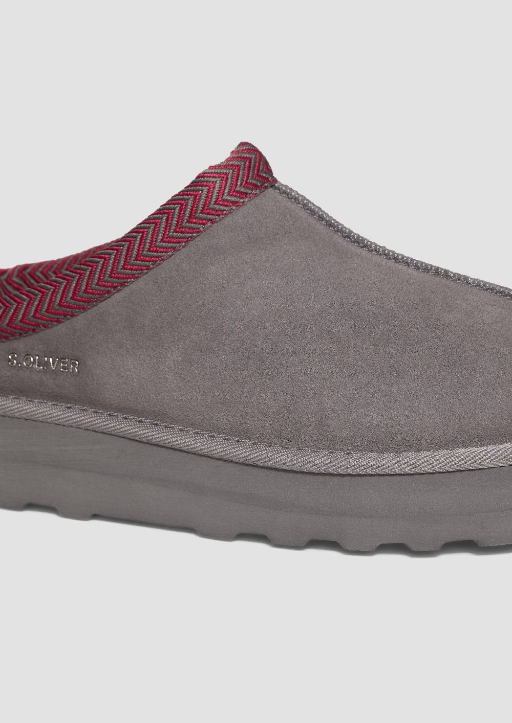 s.Oliver Pantoletten aus Leder Kostenlose Rückgabe