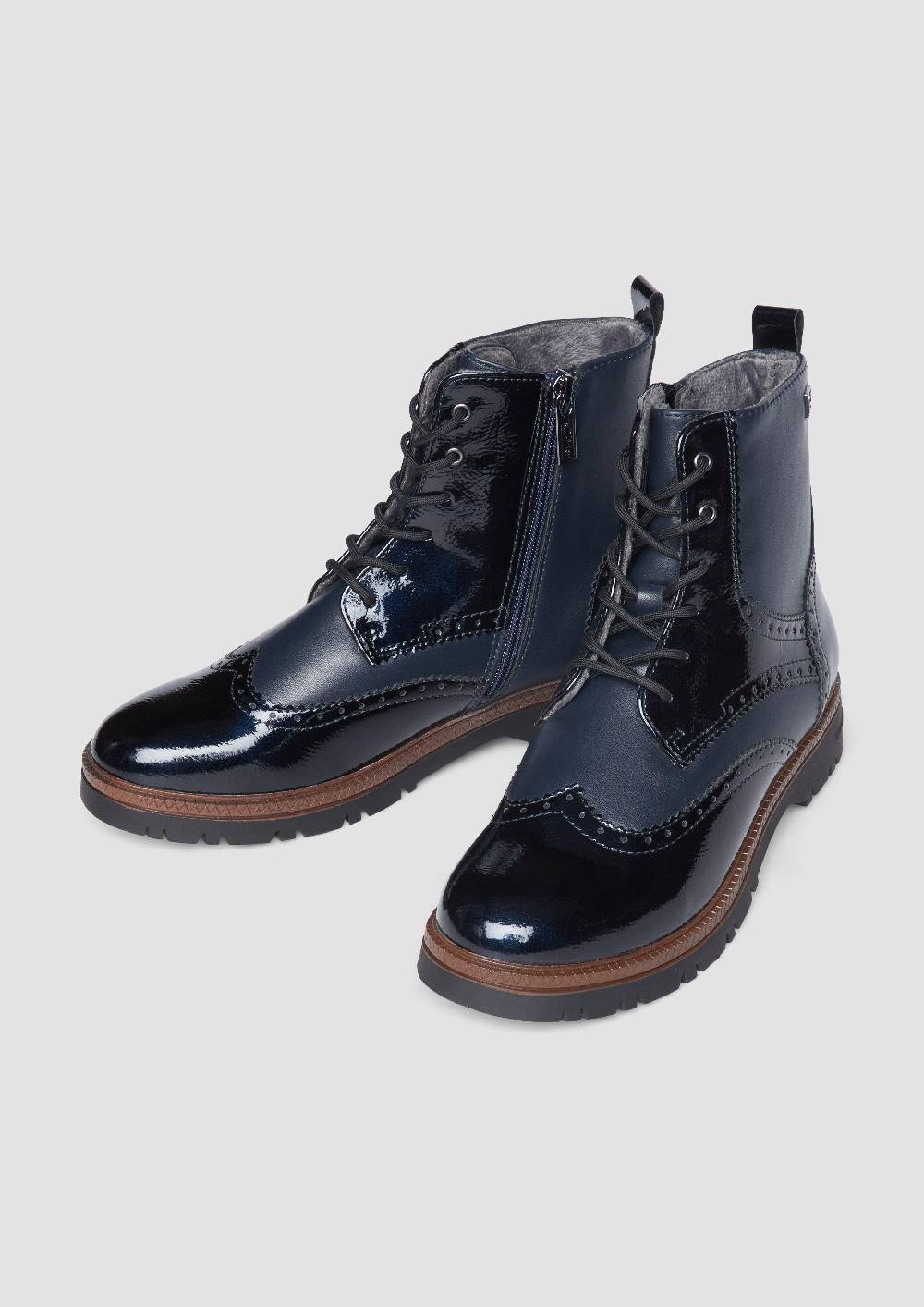 s.Oliver Stiefel mit Schnürung und Reißverschluss Begrenzte Freigabe