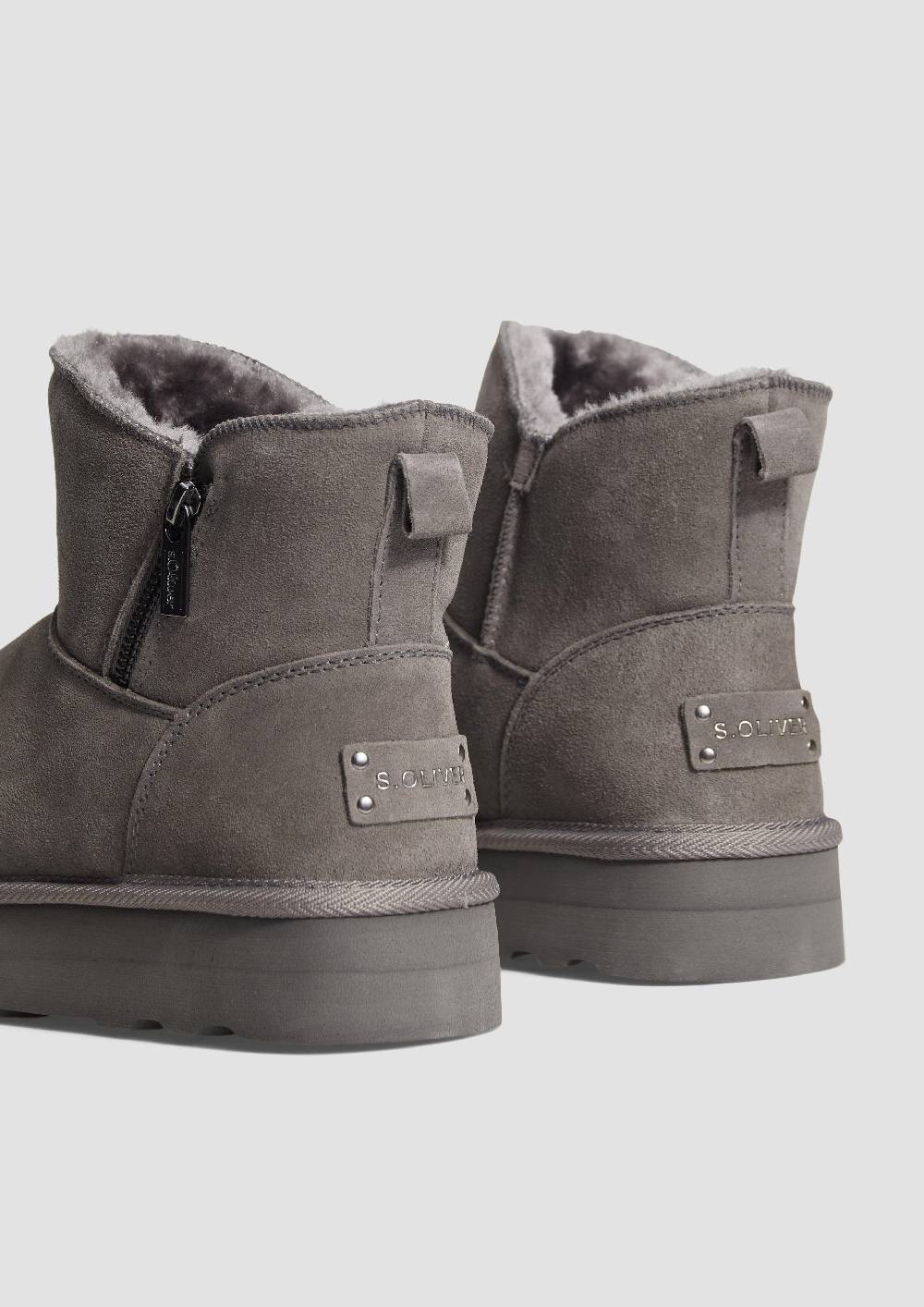 s.Oliver Gefütterte Stiefel aus Rindsleder Zeitbegrenzte Promotion