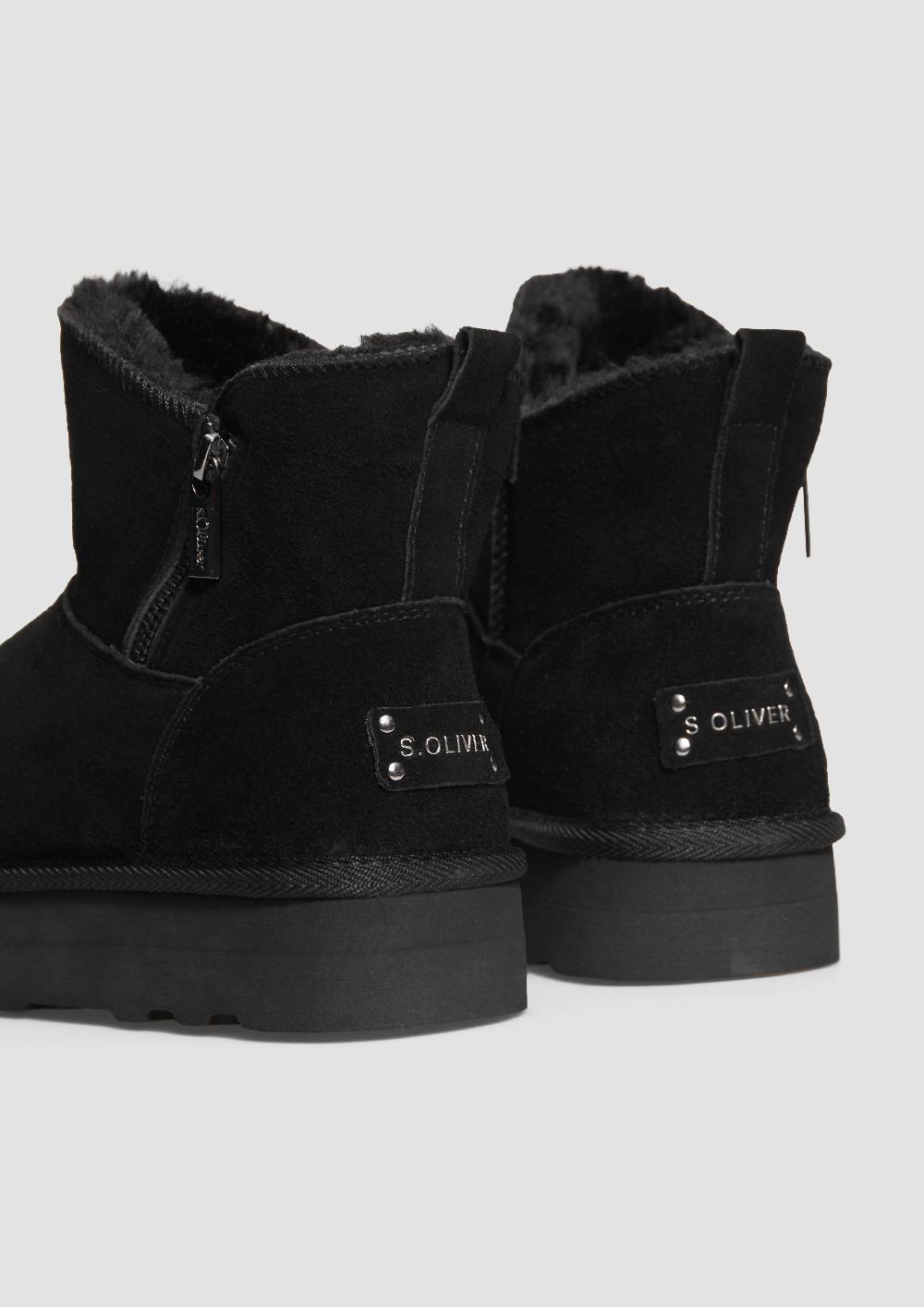 s.Oliver Gefütterte Stiefel aus Rindsleder Bis zu 50% Rabatt