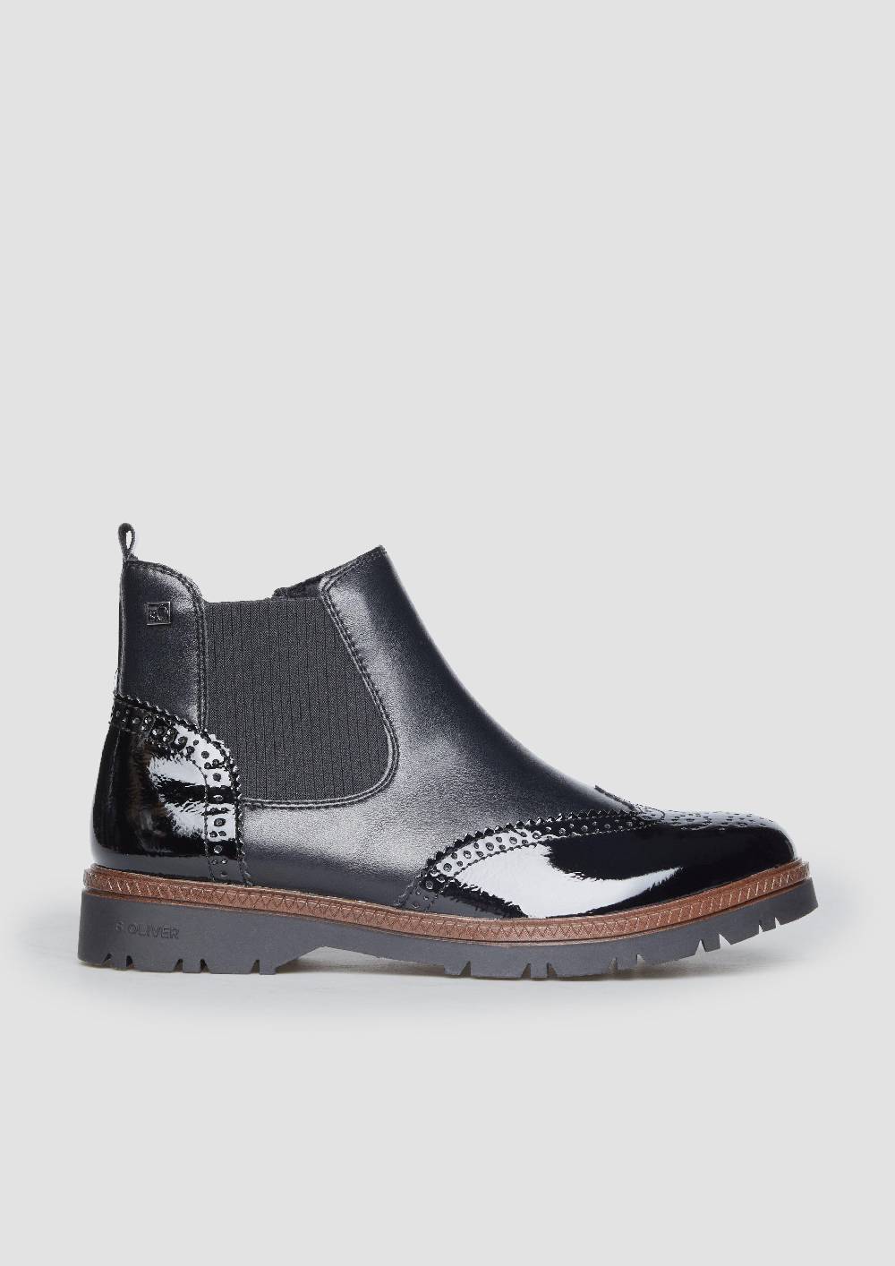 s.Oliver Chelsea Boots in Leder-Optik Bis zu 60% Rabatt