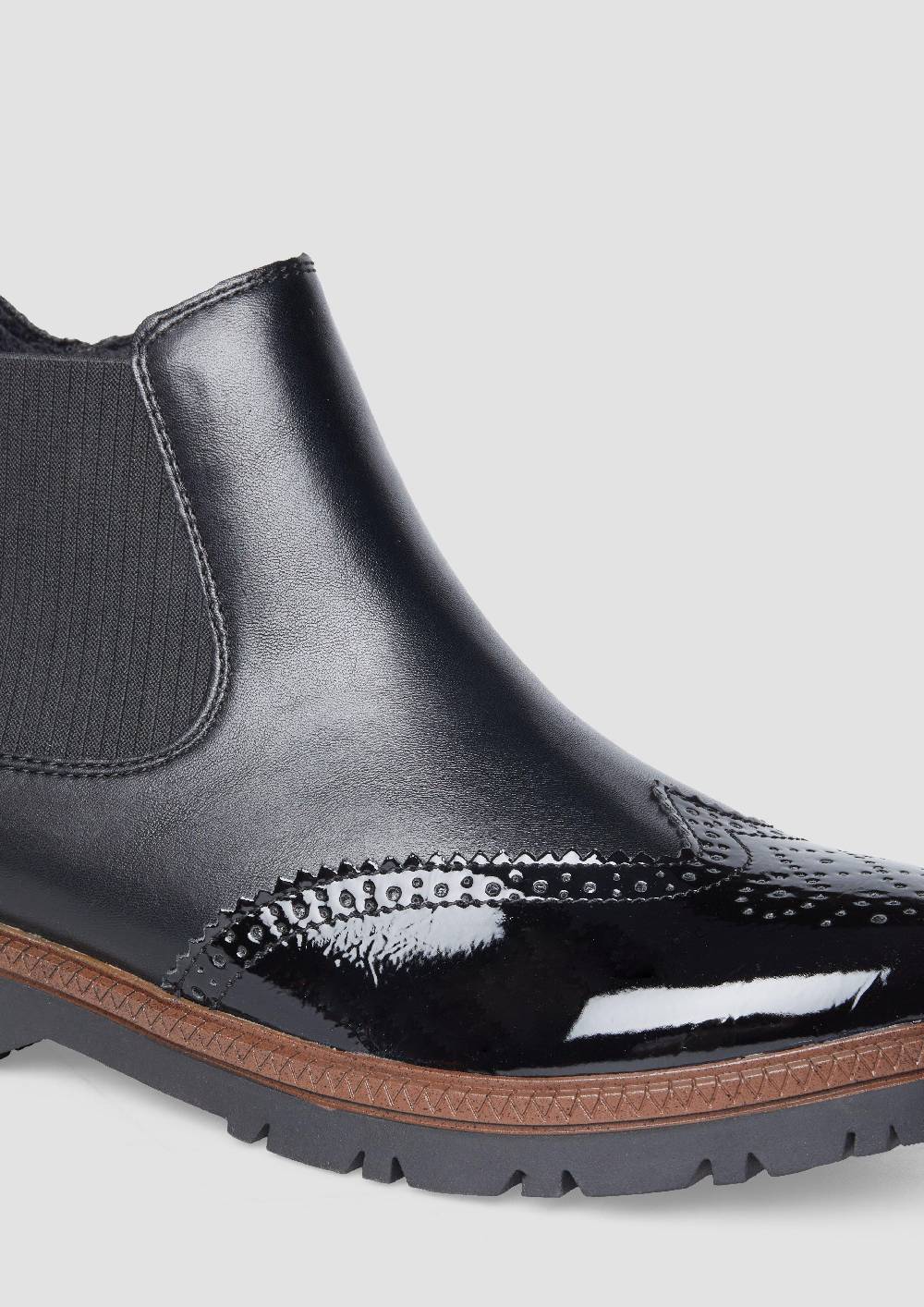 s.Oliver Chelsea Boots in Leder-Optik Bis zu 60% Rabatt