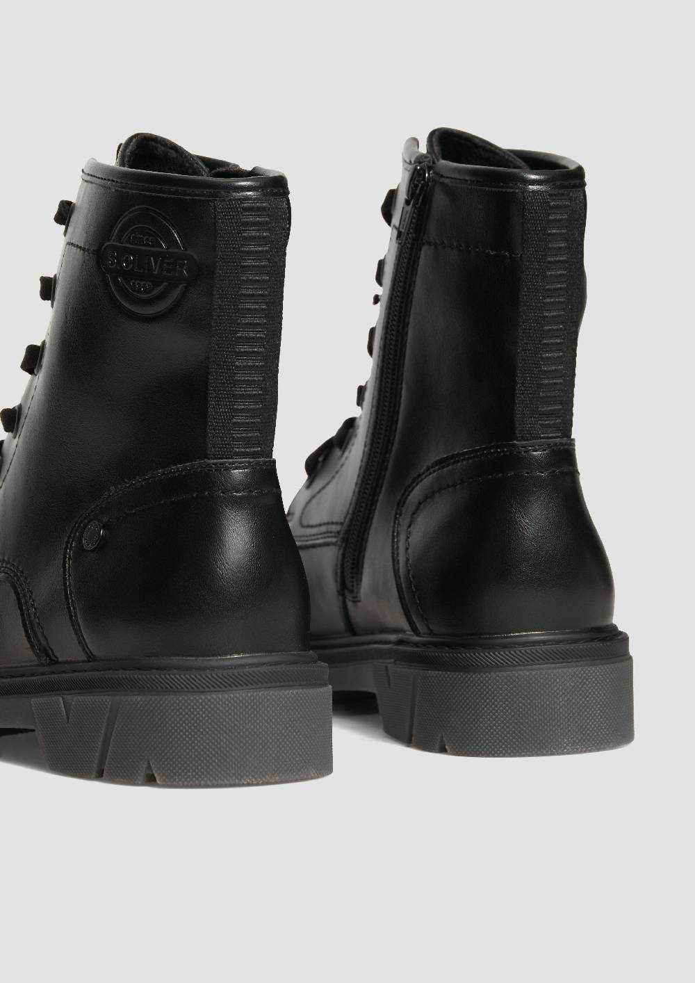 s.Oliver Stiefel mit Schnürung und Reißverschluss Sonderangebot der Fabrik