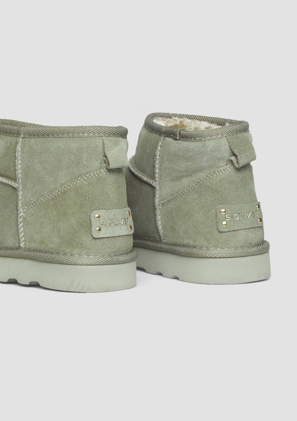 s.Oliver Flache Stiefel aus Leder Riesige Rabatte