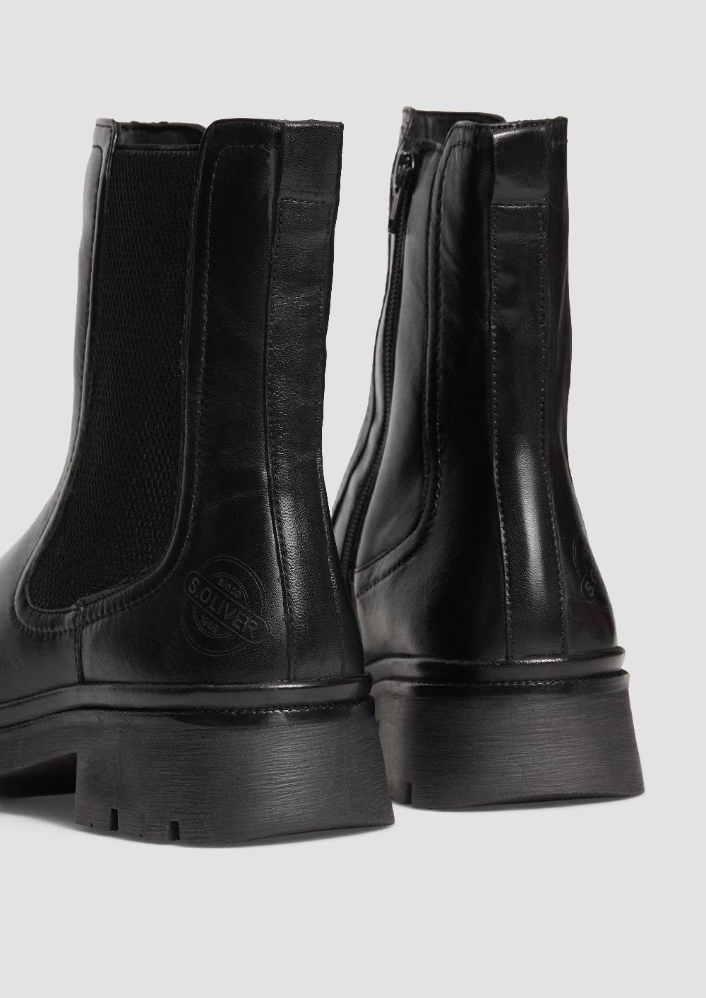 s.Oliver Chelsea Boots aus Schafsleder Fabrikladen