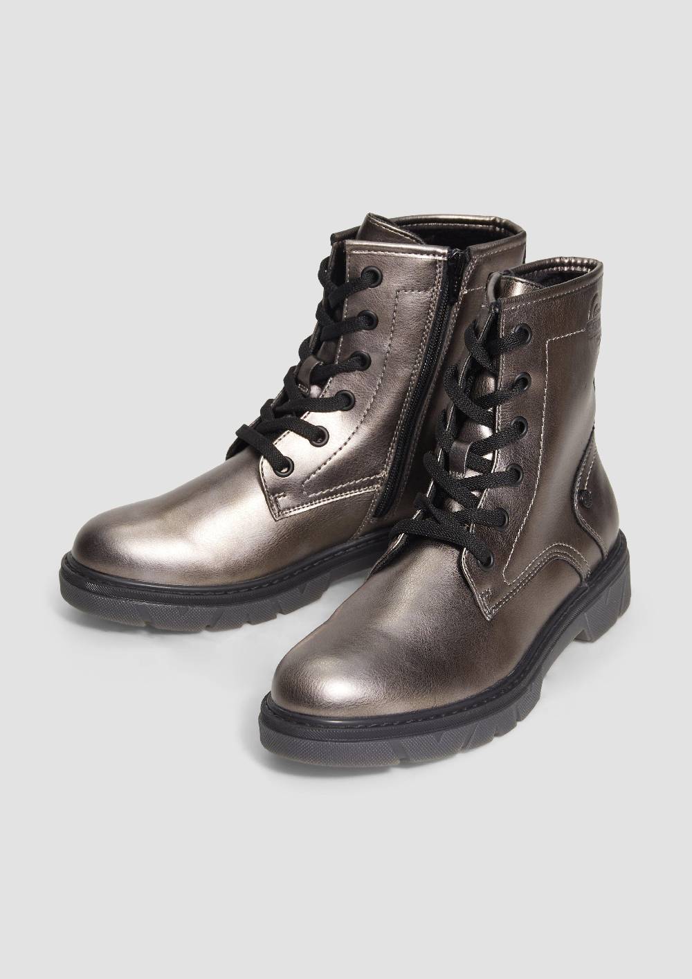 s.Oliver Stiefel mit Schnürung und Reißverschluss Im Verkauf