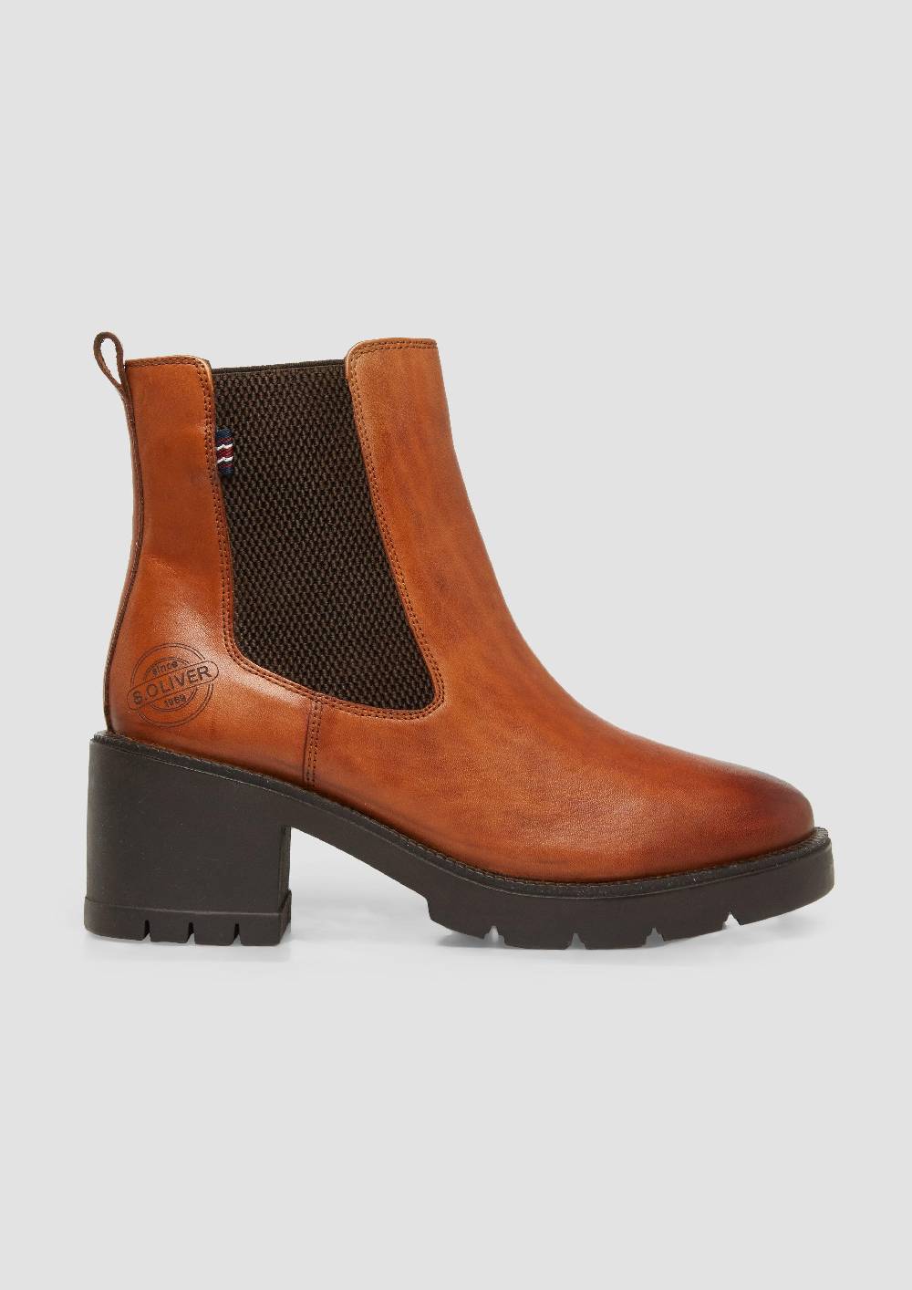 s.Oliver Chelsea-Boots aus Leder 2025
