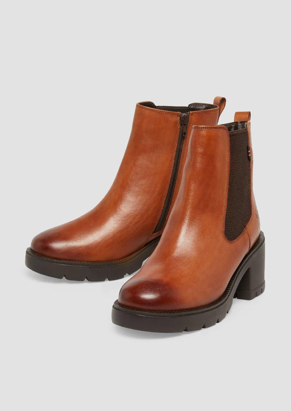 s.Oliver Chelsea-Boots aus Leder 2025