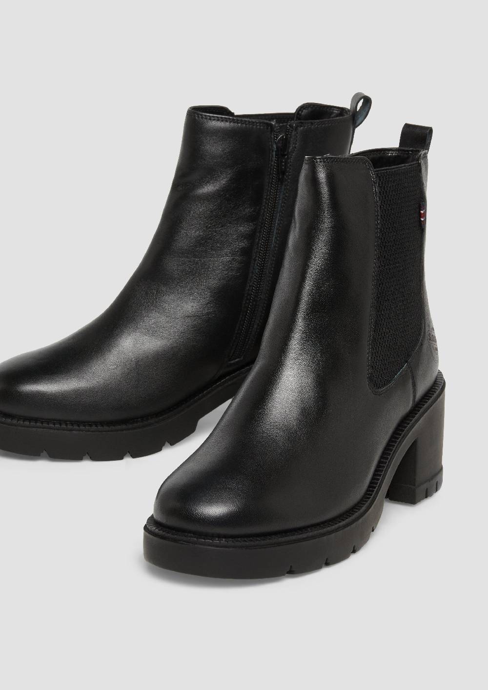 s.Oliver Chelsea-Boots aus Leder Online