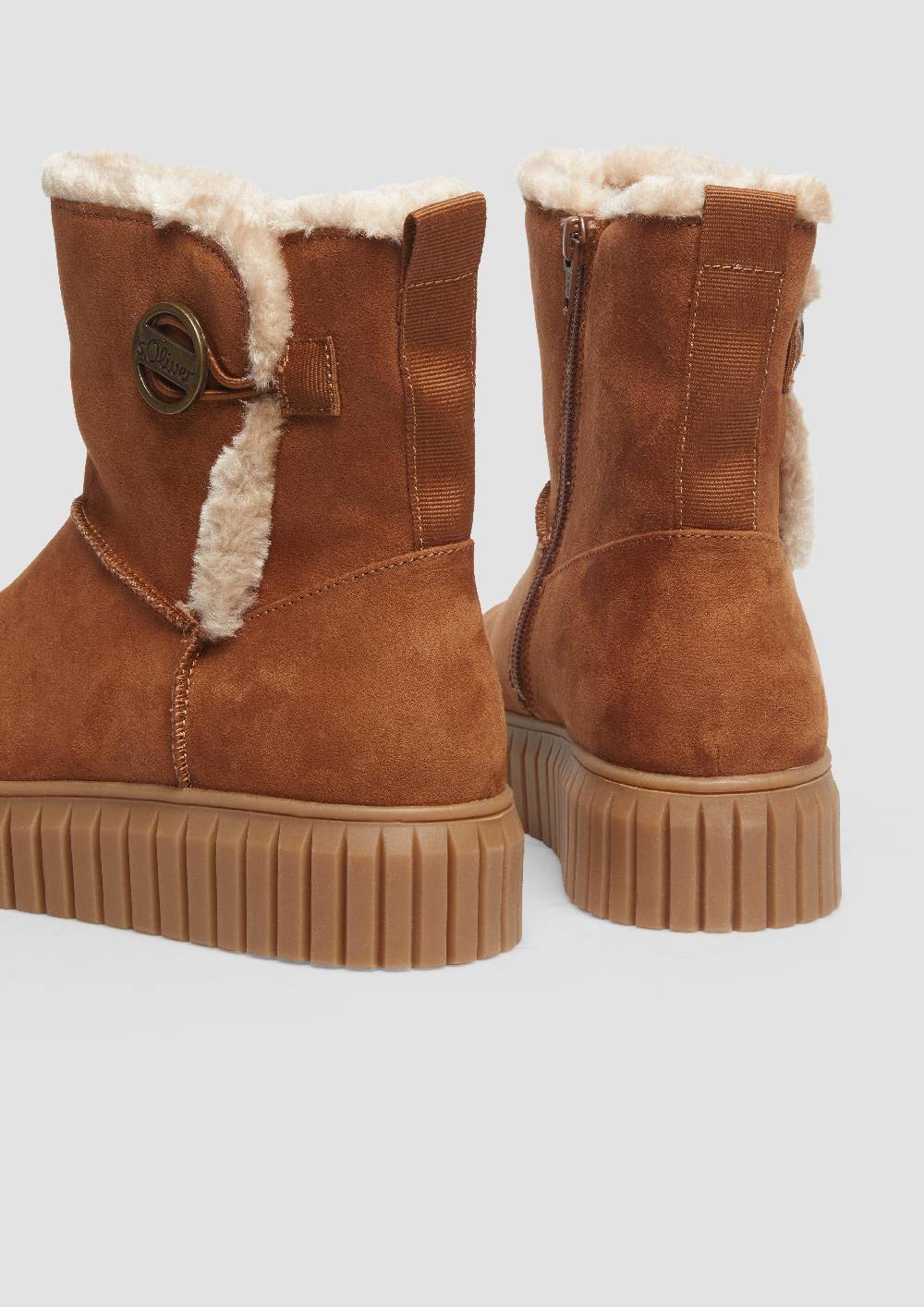 s.Oliver Gefütterte Boots mit Plateausohle Schlussverkauf